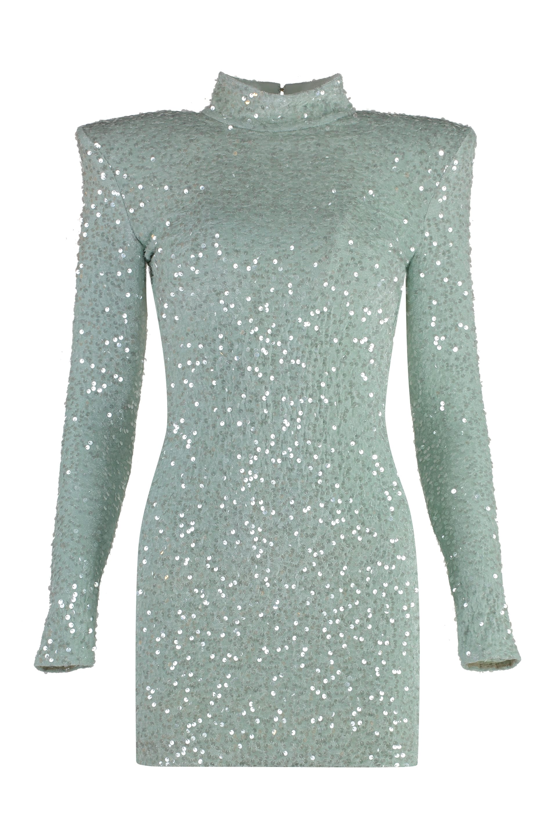 sequined mini-dress