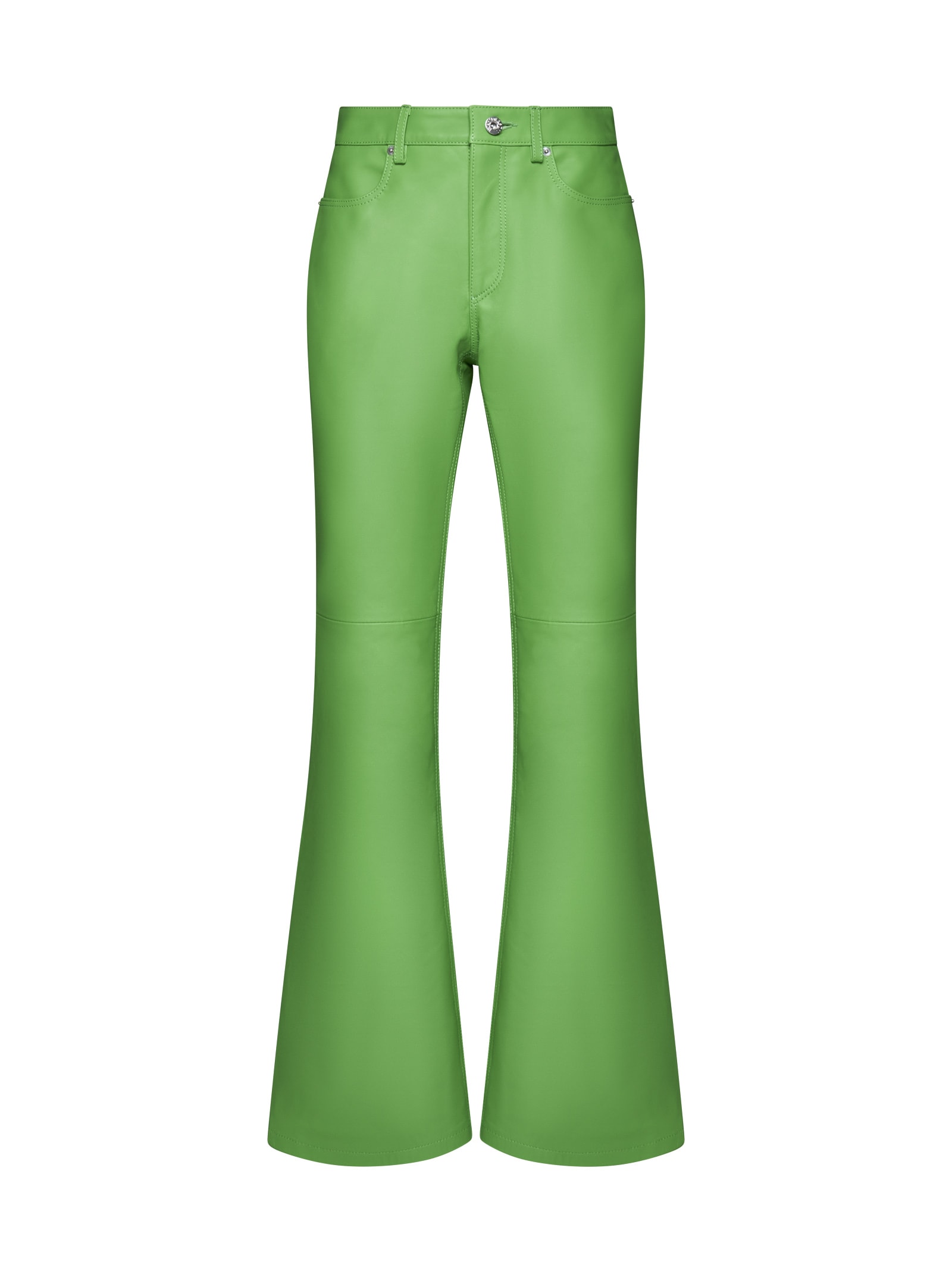 ボトムスその他 J W ANDERSON Leather bootcut trousers (LO0008LT0077 500) J.W. Anderson High-waisted Leather Bootcut Trousers
