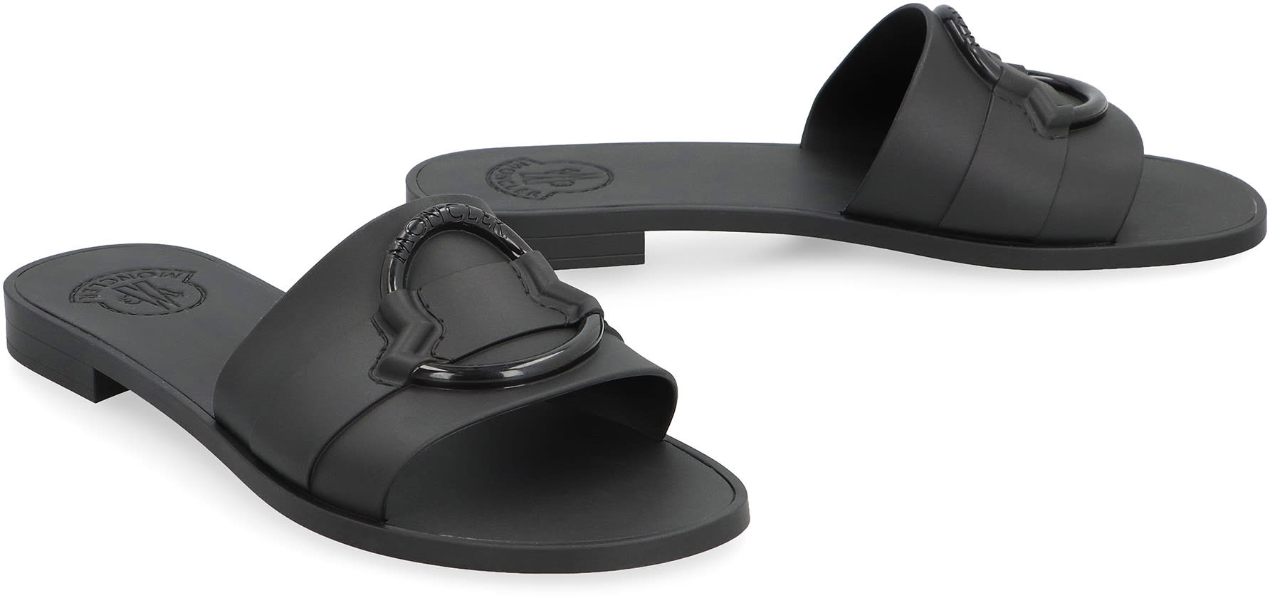 Moncler Mon Rubber Slides | italist