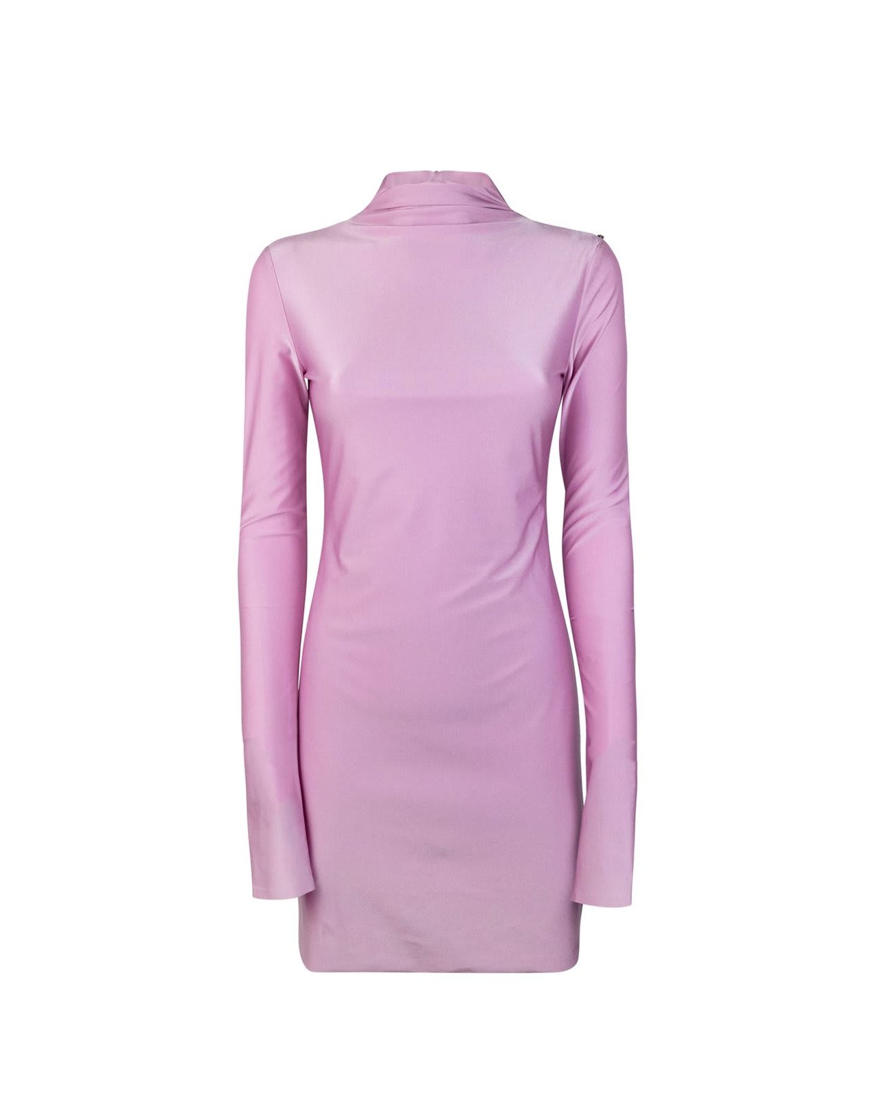 mock neck long-sleeved dress sportmax