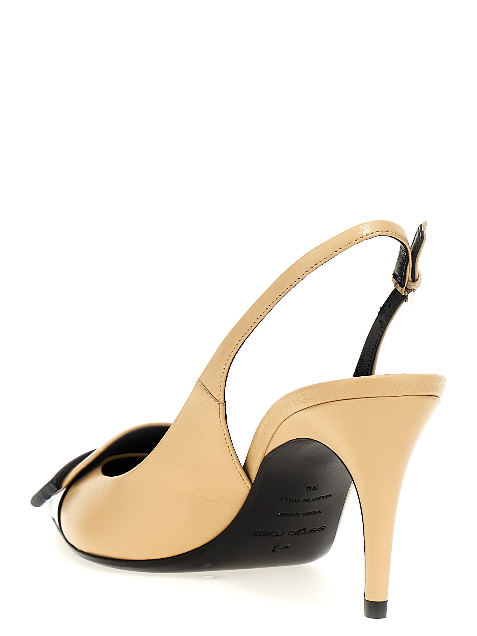 【関税&送料込】Sergio Rossi Sr1 Slingbacks In Bicolor Paten sr1 – Sergio Rossi