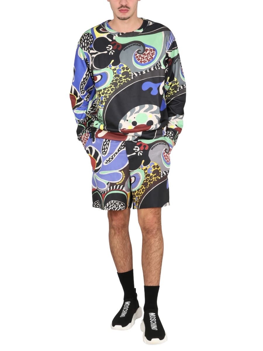 【送料&関税込】Moschino Psychedelic Print Sweatshirt Moschino Psychedelic Print Sweatshirt | italist