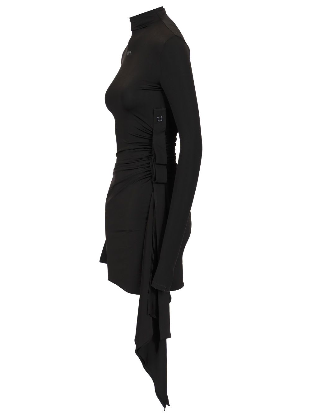 【関税&送料込】Off-White Sec Skin Draped Mini Dress Ls Blac Off-White Sec Skin Draped Mini Dress Ls Black - Bl | italist