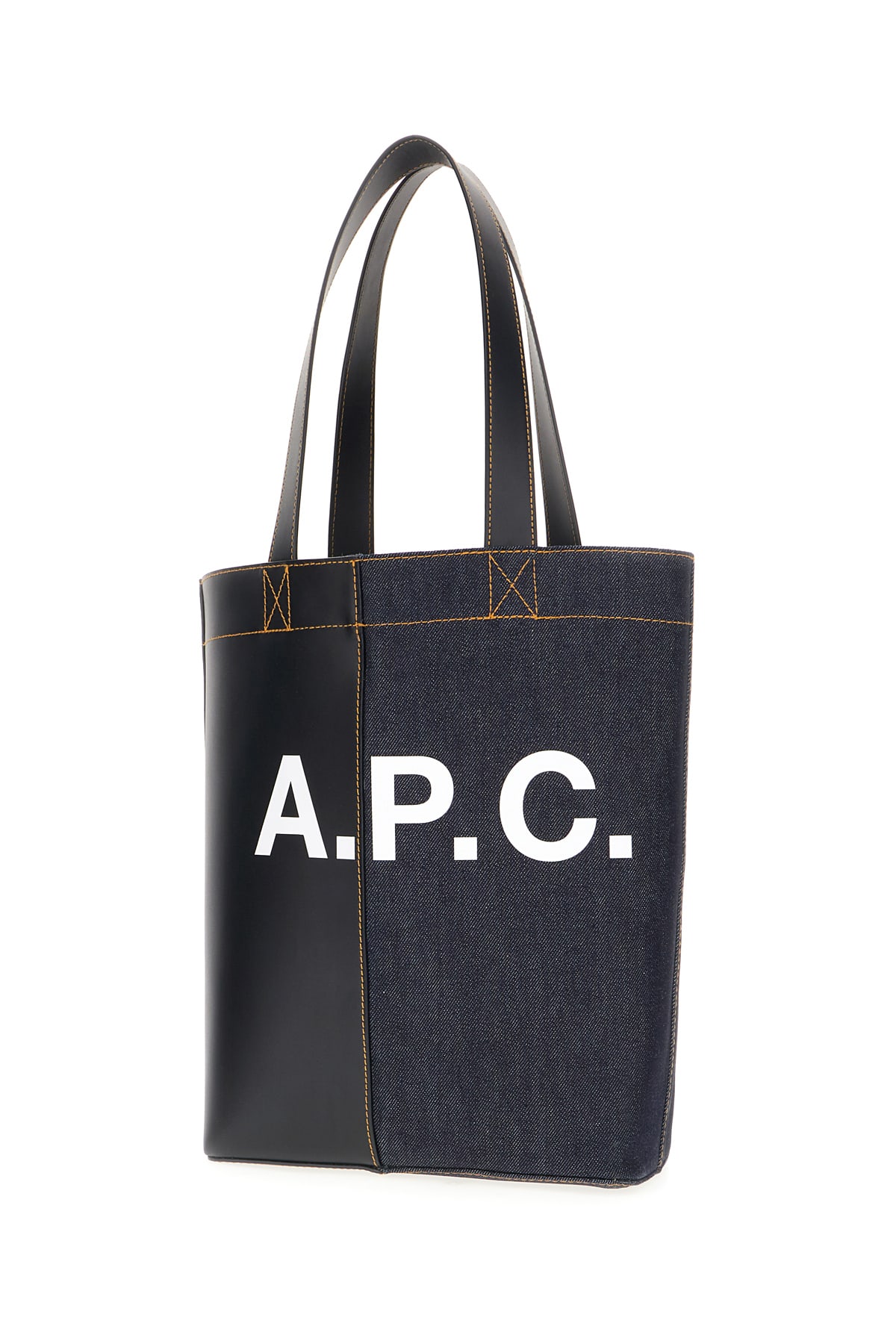 24AW【A.P.C.】Multicolor Denim And Fabric Axel Shoulder Bag A.P.C. Multicolor Denim And Fabric Axel Shoulder Bag