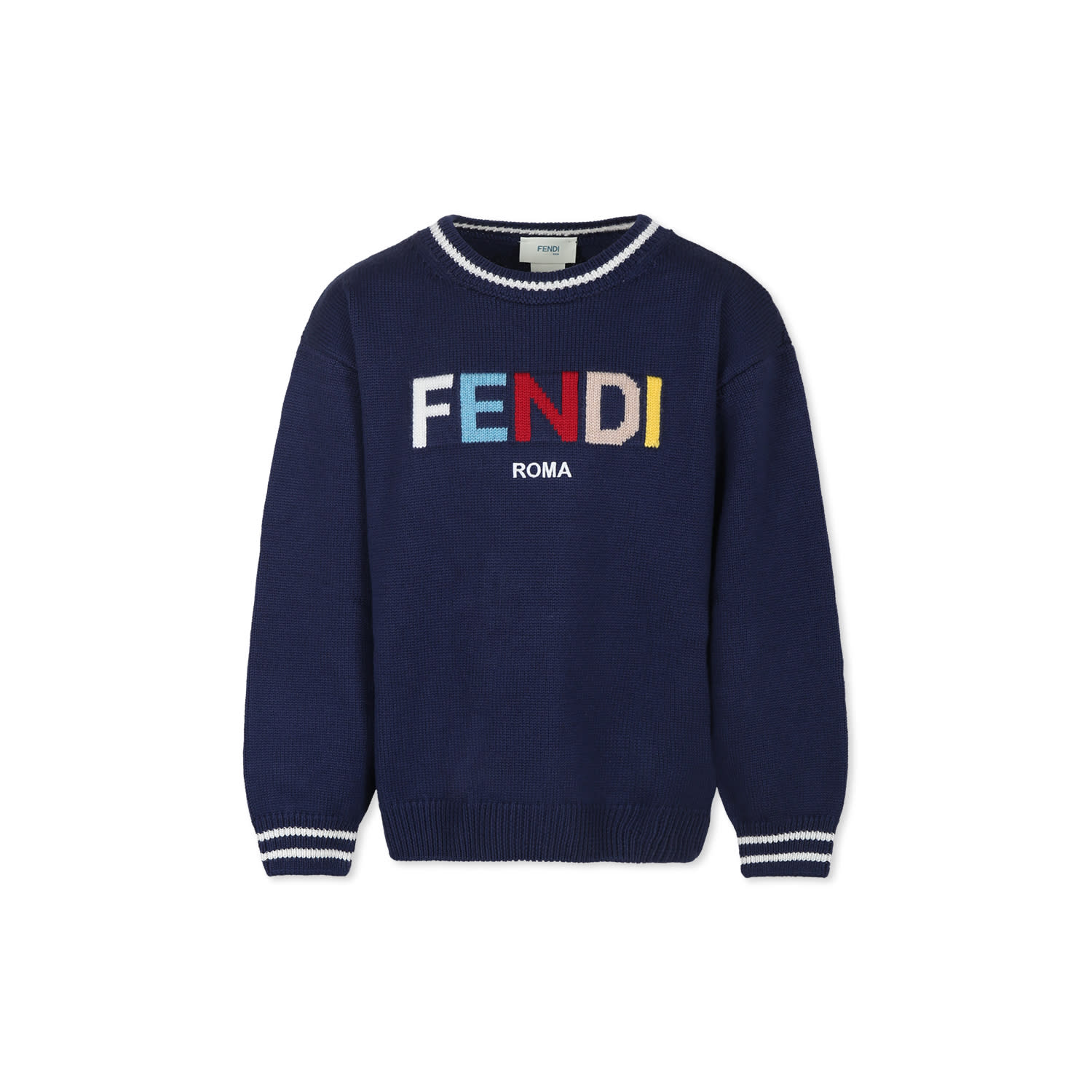 キッズ用トップス FENDI KNITWEAR (JUG053AOBL F1KE0) Jersey junior cape Wool Beige | Fendi