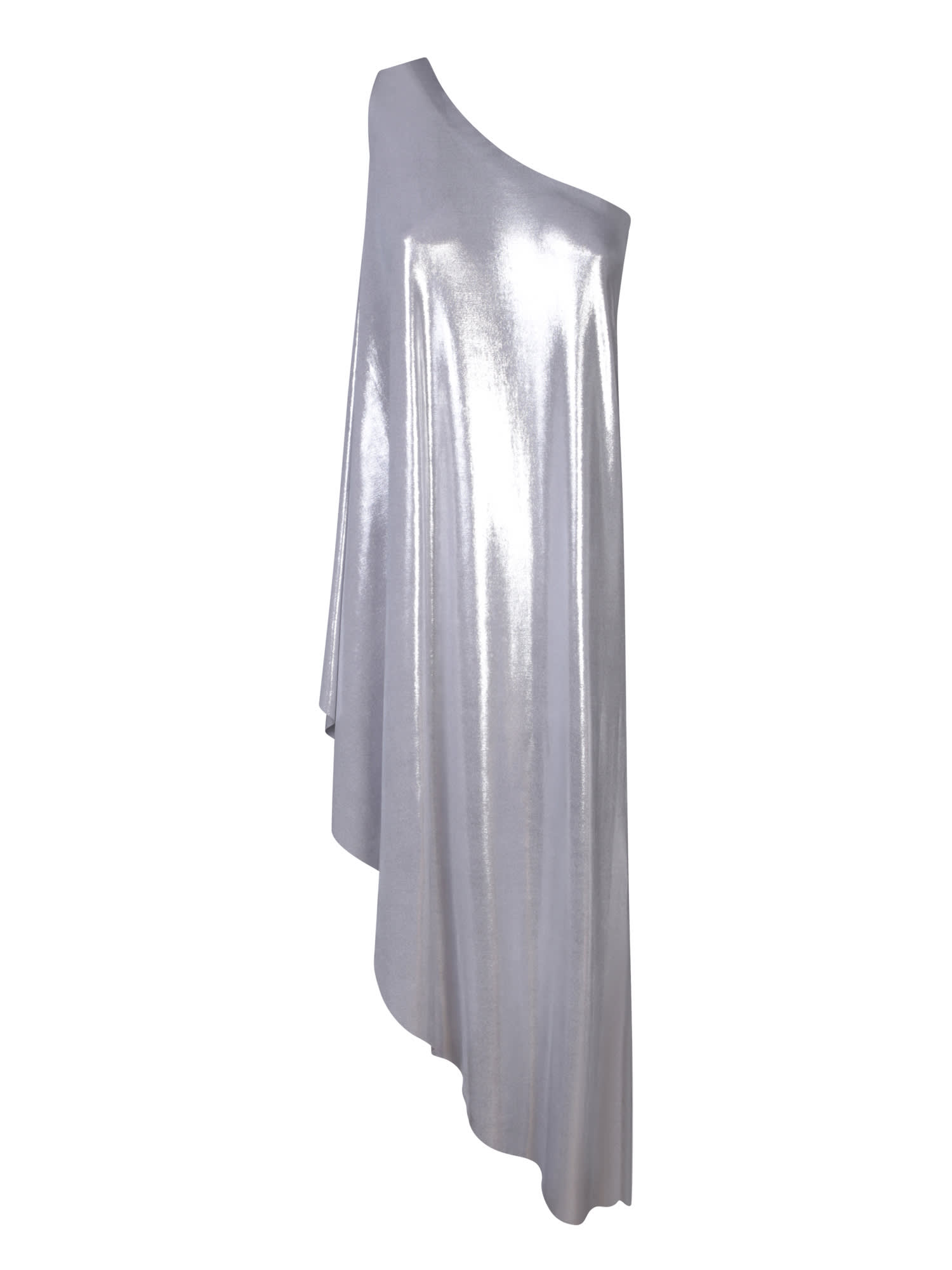 diagonal silver tunic