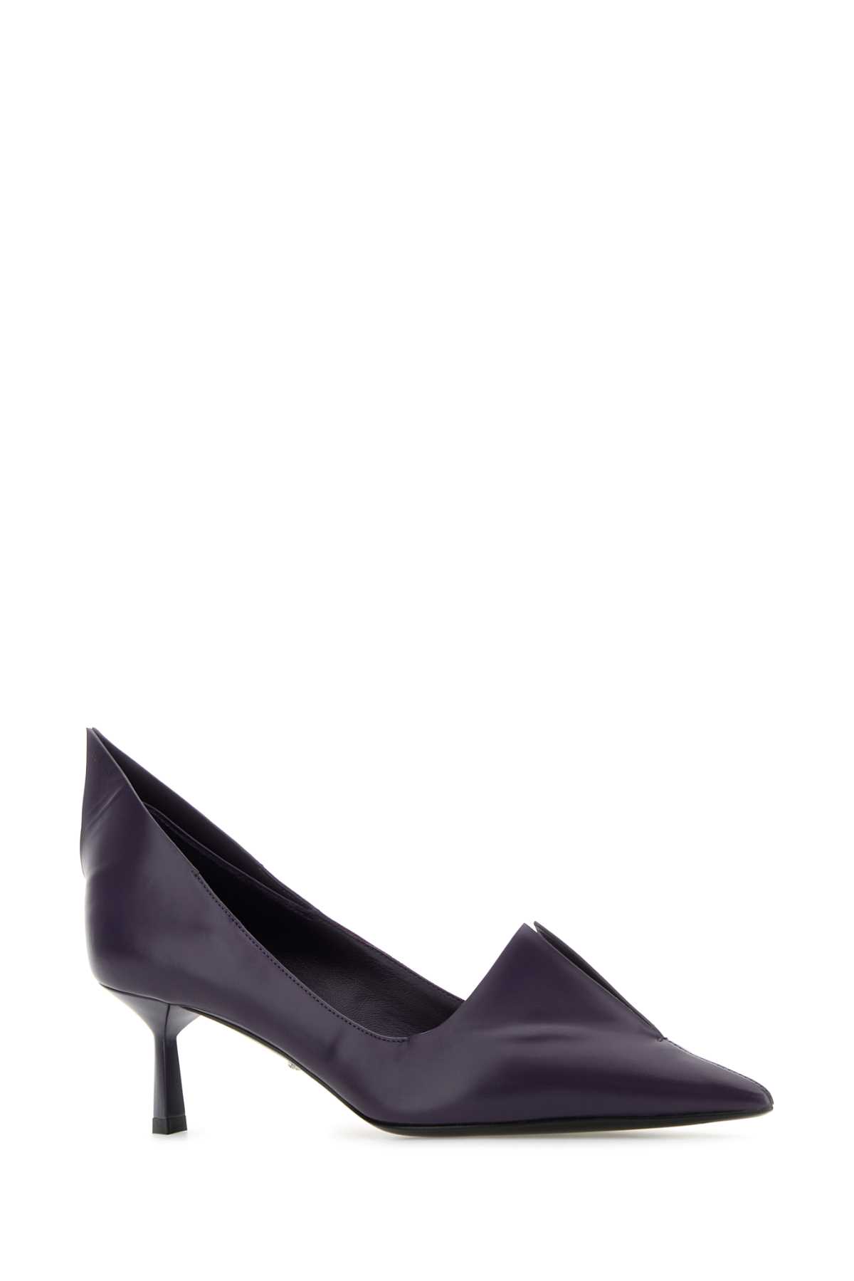 PRADA leather pumps purple SS25 新作 ★ Prada Purple Leather Pumps | italist