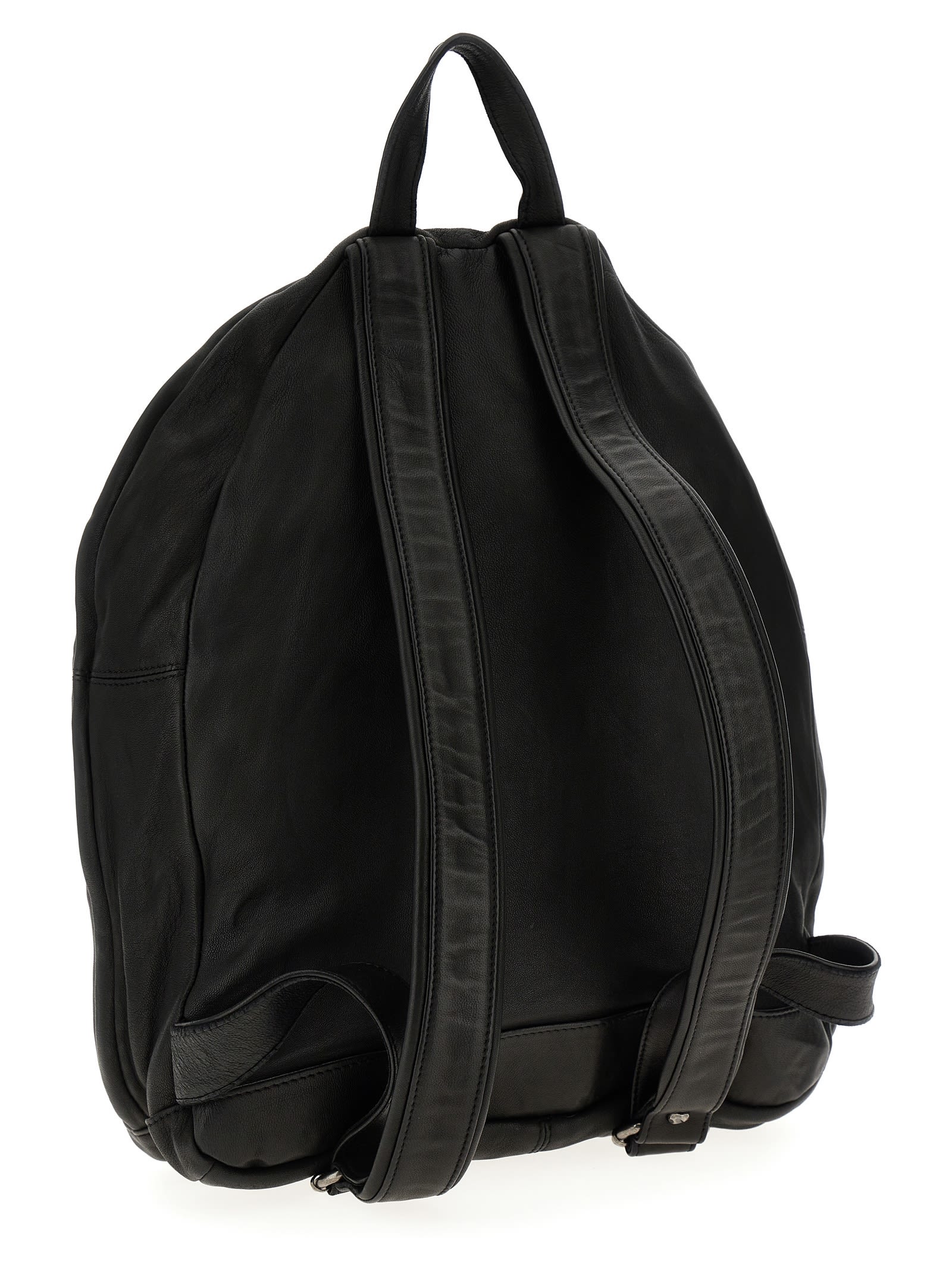 バックパック・リュック GIORGIO BRATO Men Backpacks IBS25S2400VBRUSHNERO Black Giorgio Brato Leather Backpack | italist