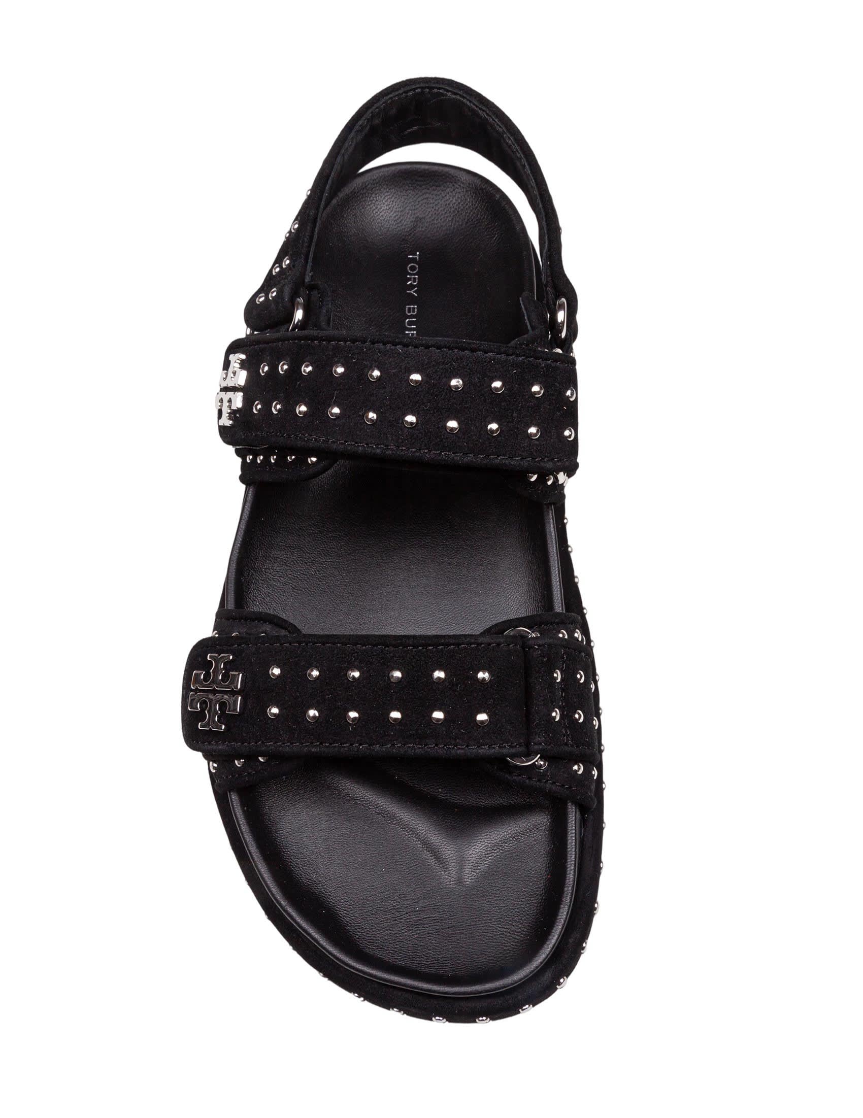 Tory Burch Kira Suede Sandal With Applied Studs | italist