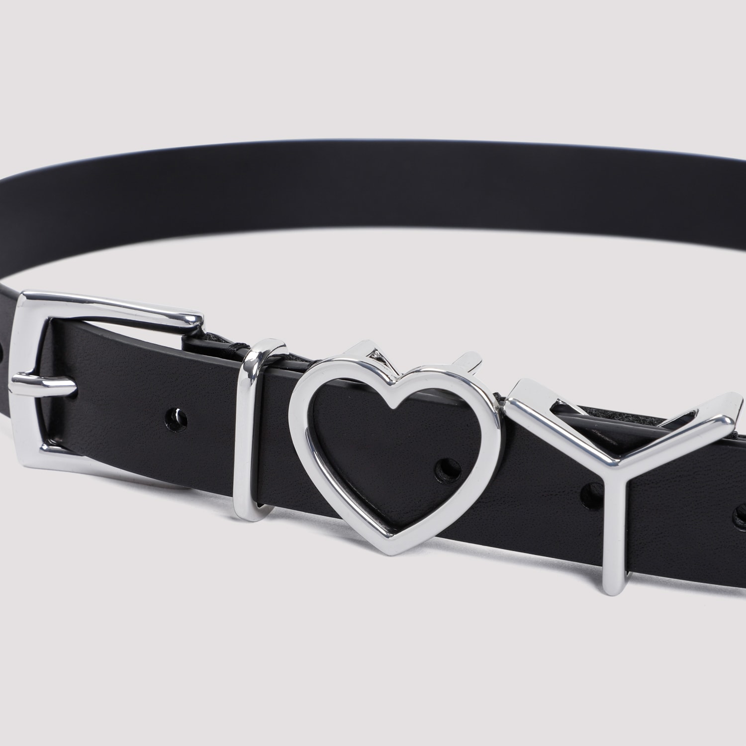 y/project I❤︎U ベルト Y Heart Belt 25mm ワイ プロジェクト - Y/PROJECT | Y Heart Belt 25mm-Black-Fの
