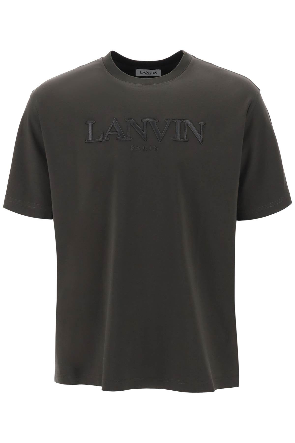 LANVIN ストライフ クルネック Tシャツ RMTS0005J006A22 10 Lanvin Oversize T-shirt With Logo Lettering | italist