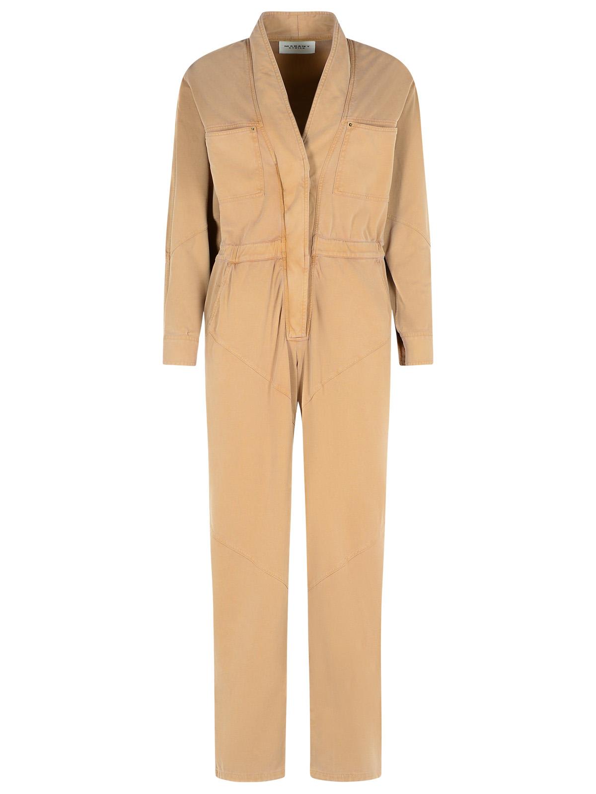 【送料&関税込】Marant Atoile remady Brown Cotton Jumpsuit Marant Étoile 'remady' Brown Cotton Jumpsuit | italist