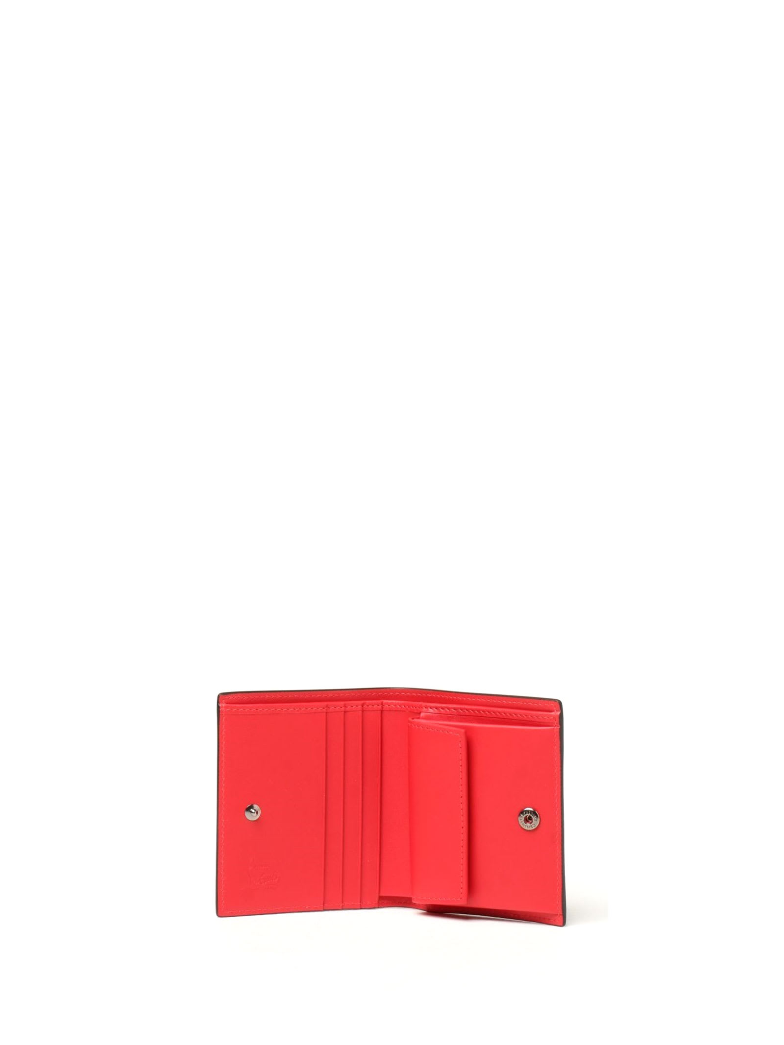 Christian Louboutin Wallet Paros Spike Wallet In Leather
