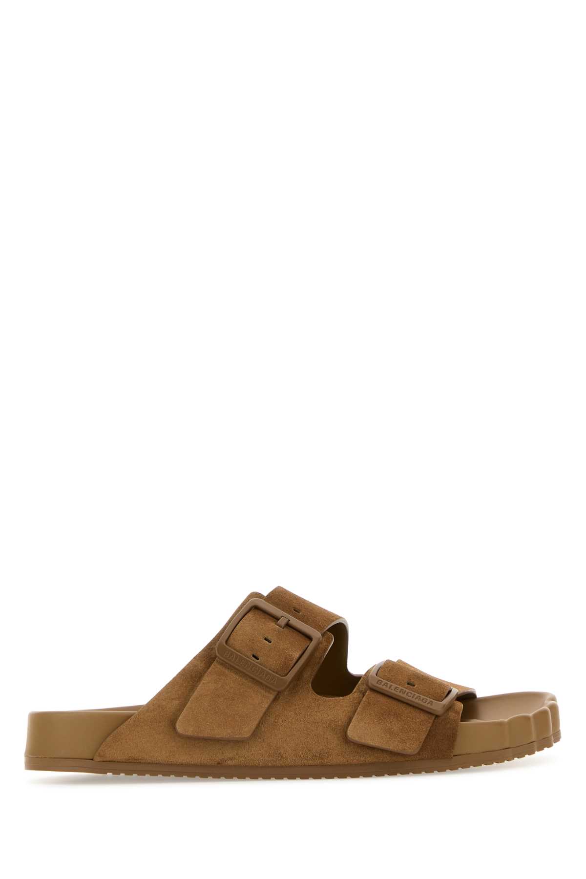 サンダル・ミュール BALENCIAGA Camel suede Sunday slippers (761726WCGA1 2200) Balenciaga Camel Suede Sunday Slippers | italist