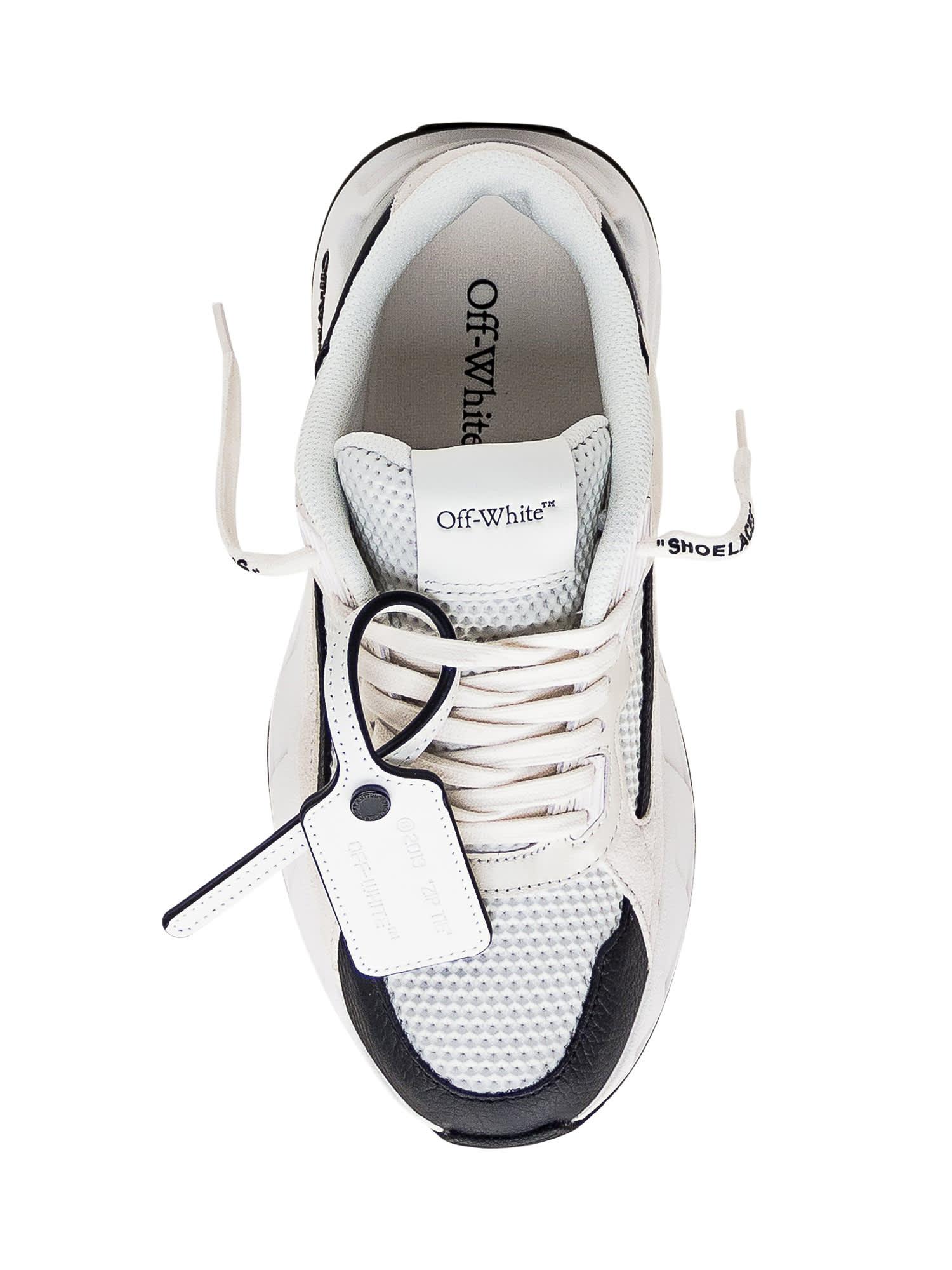 OFF WHITE♡ ホワイト＆ブラック Kick Off スニーカー Off-White Kick Off レースアップ スニーカー | ホワイト