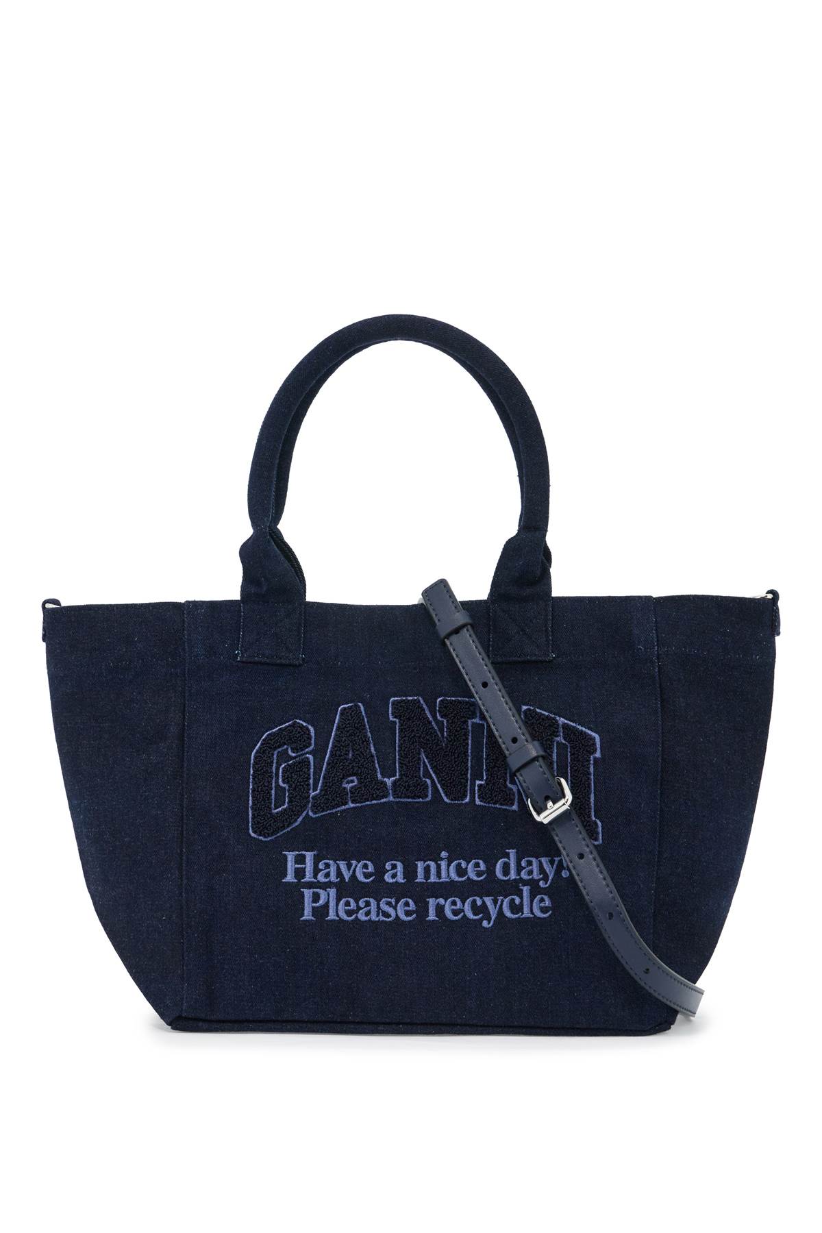 【送料&関税込】Ganni Large Denim Easy Shopper Tote GANNI Large Easy Denim Shopper Tote | Shopbop