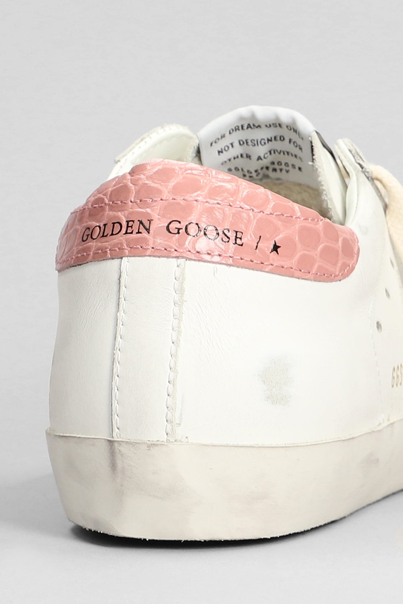 Golden Goose Super Star Leather And Glitter Sneakers
