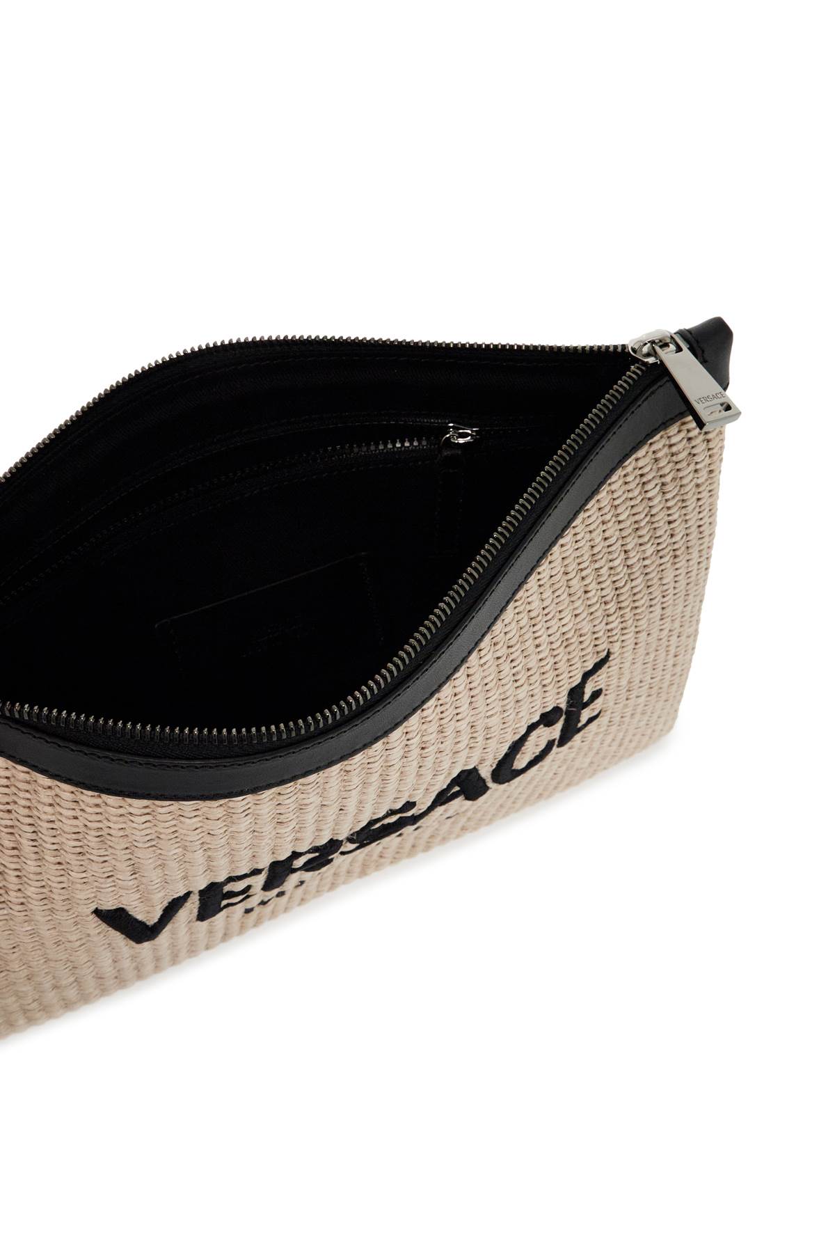 クラッチバッグ Versace Cappuccino Raffia Pouch Versace Cappuccino Raffia Pouch | italist