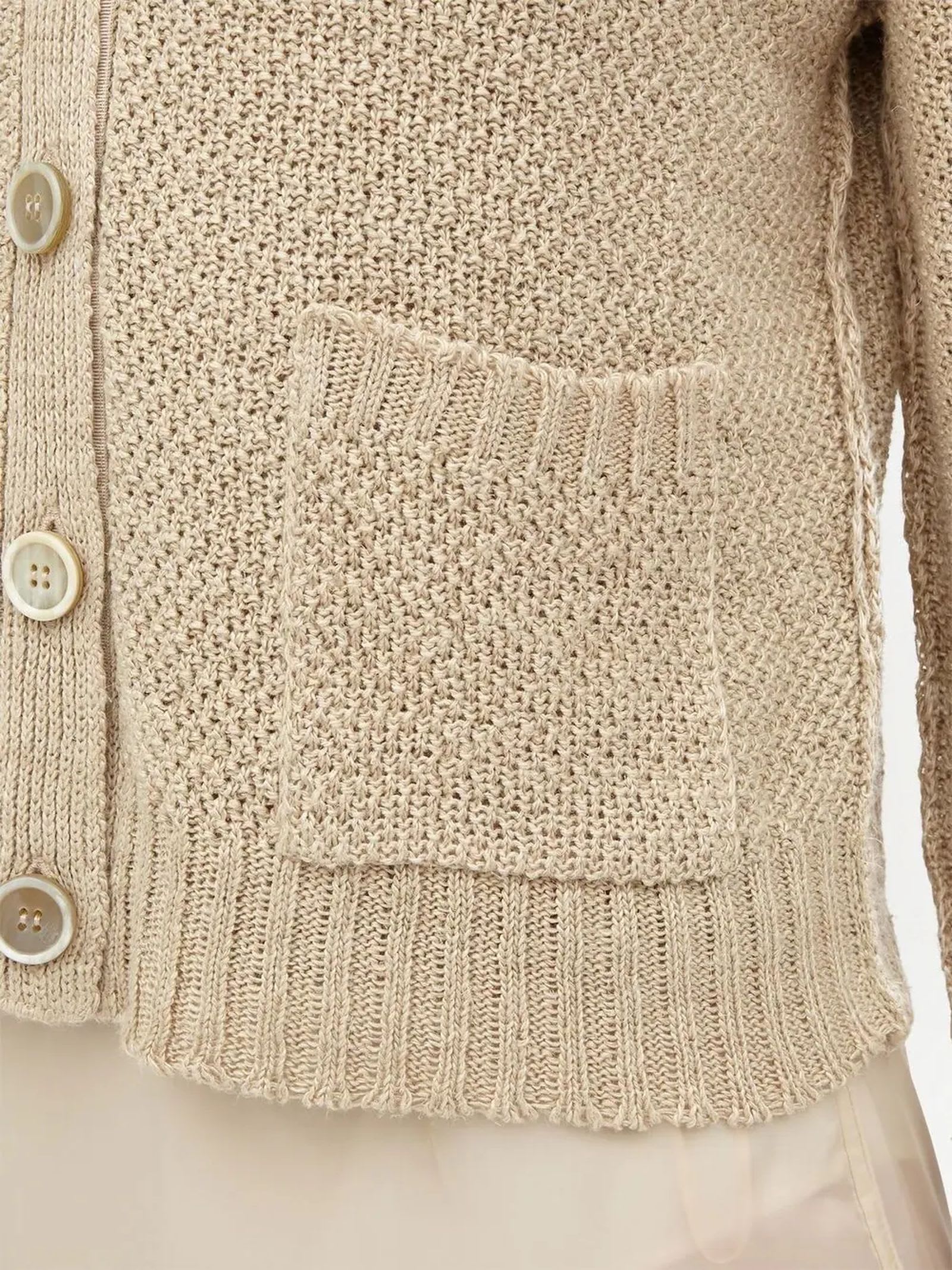 Maison Margiela Hemp Basket Weave Knit Cardigan | italist, ALWAYS