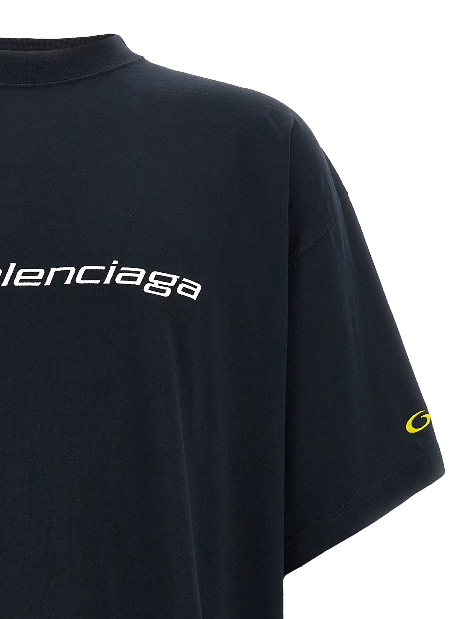 Balenciaga Logo Embroidery T-shirt | italist
