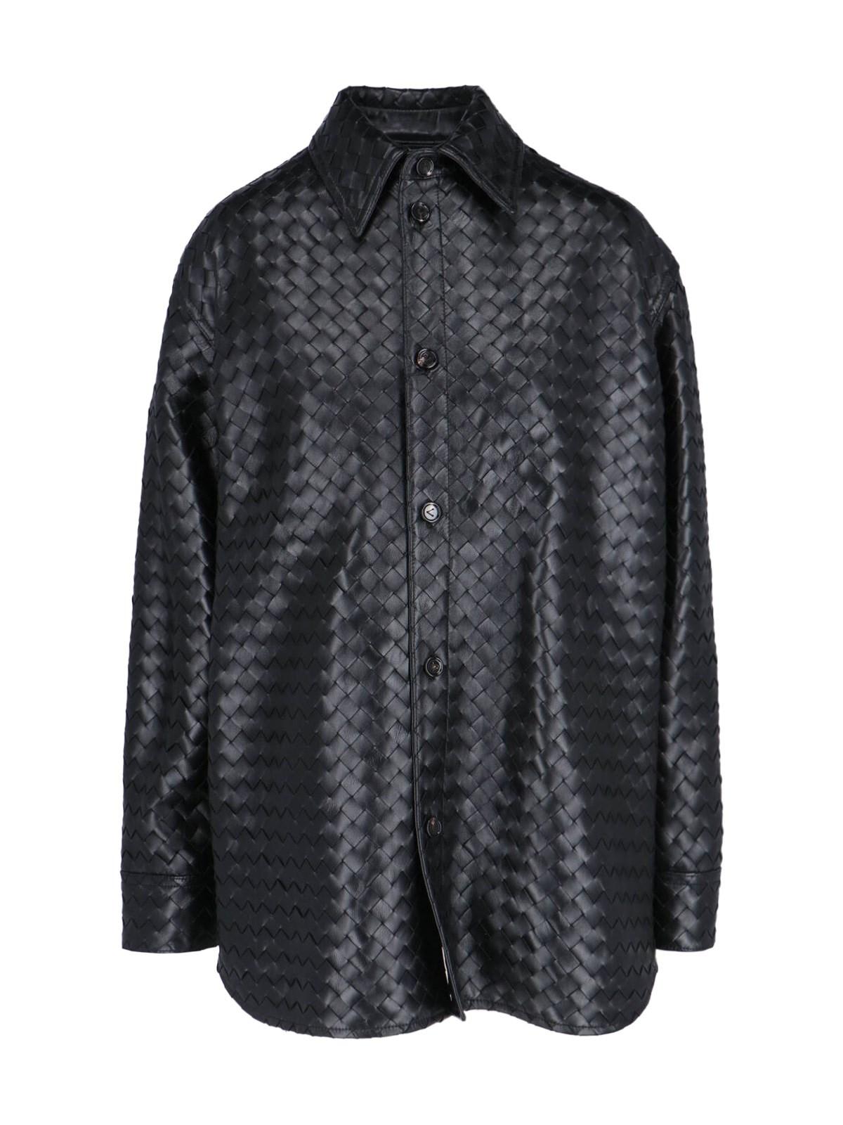 Bottega Veneta Woven Leather Shirt | italist