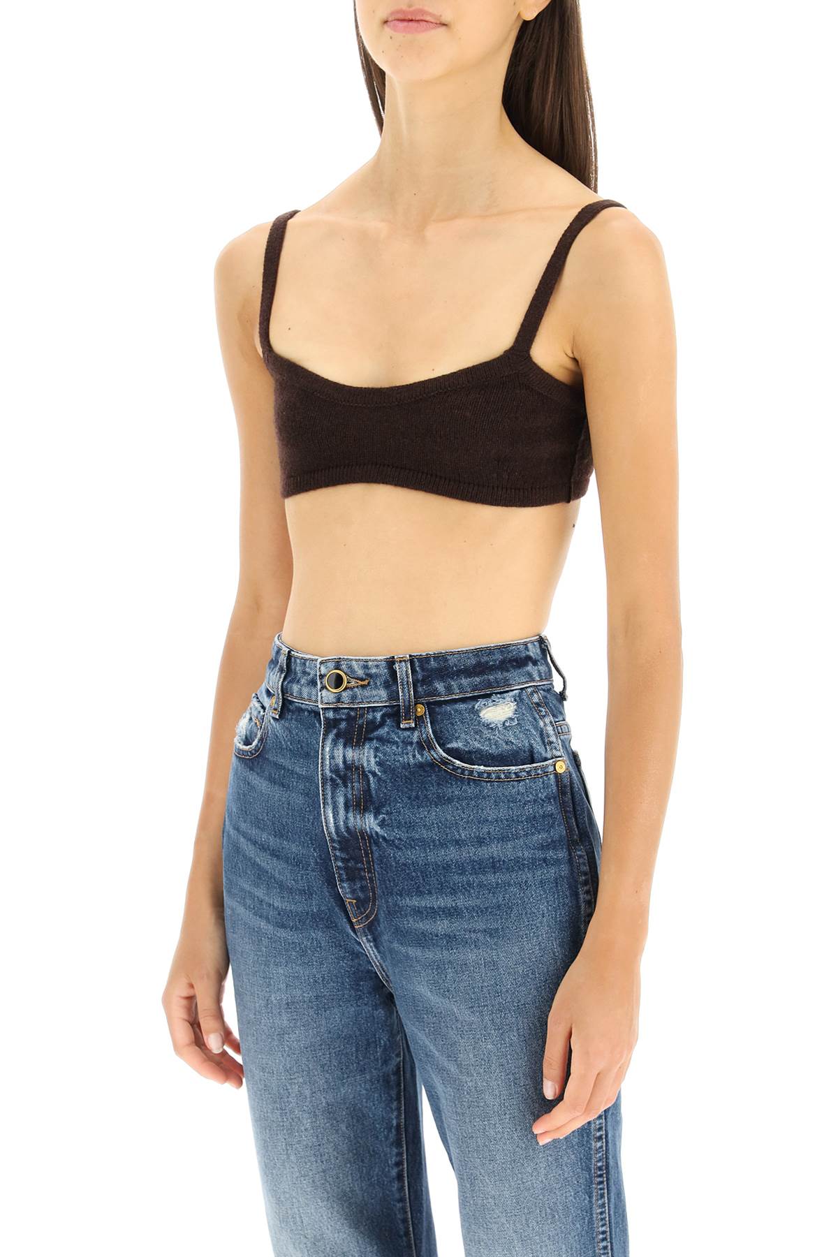 KHAITE Vara cashmere bralette