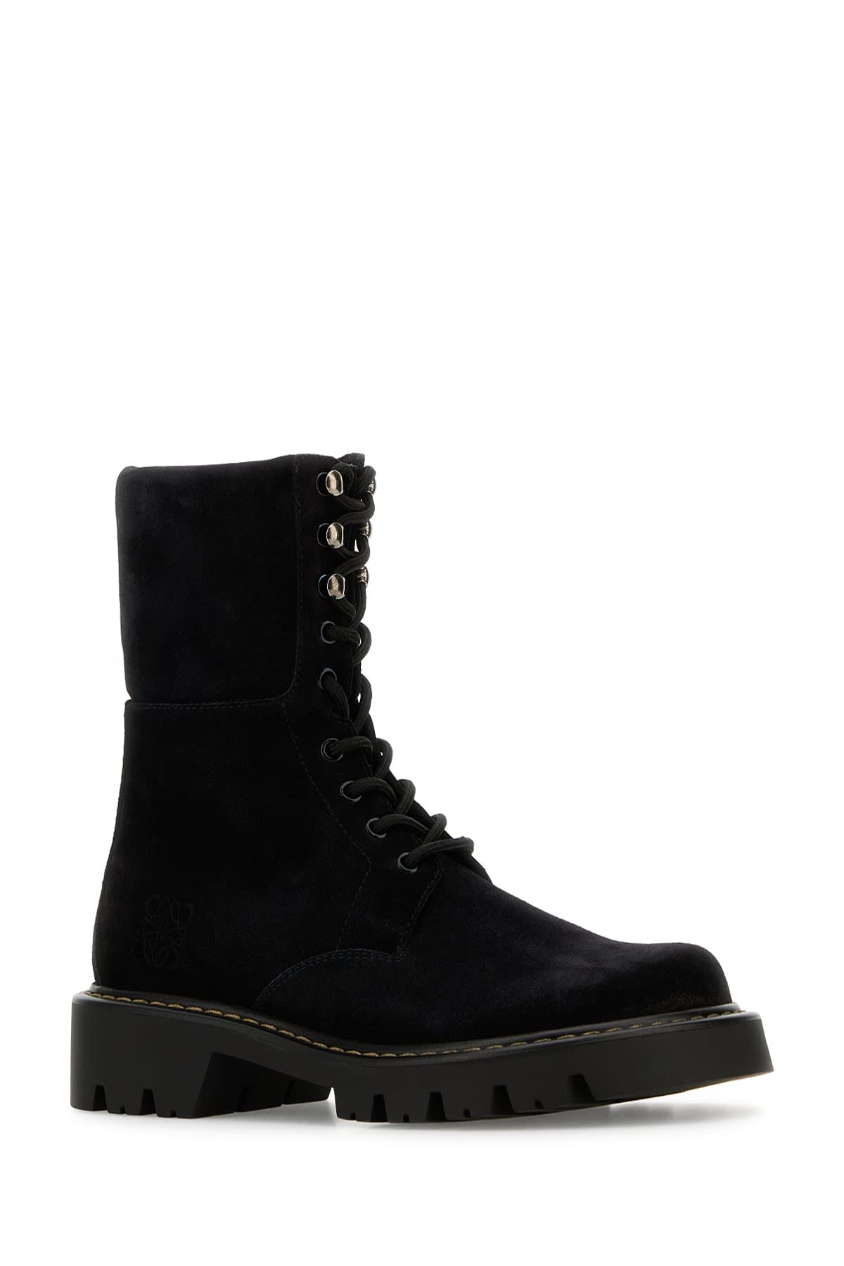 ショートブーツ・ブーティ Loewe Sierra combat boot in suede LOEWE Sierra suede ankle boots | NET-A-PORTER