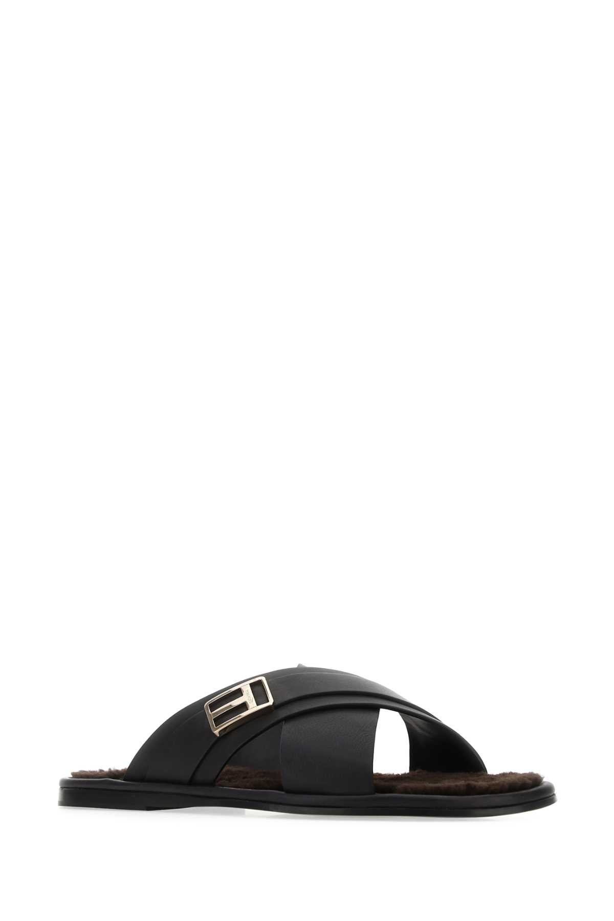 Tom Ford Black Leather Slippers | italist