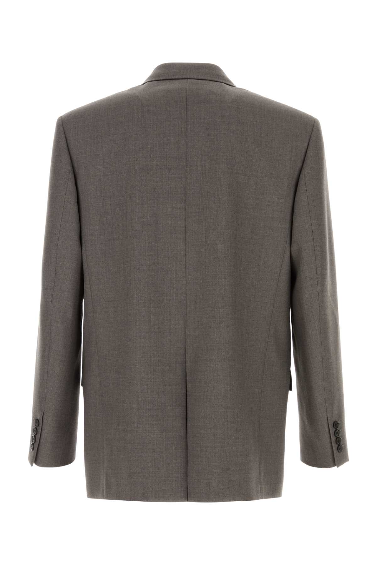 ジャケット Saint Laurent SS25 Grey wool blazer (823616Y5K32 1242) Saint Laurent Grey Wool Blazer | italist