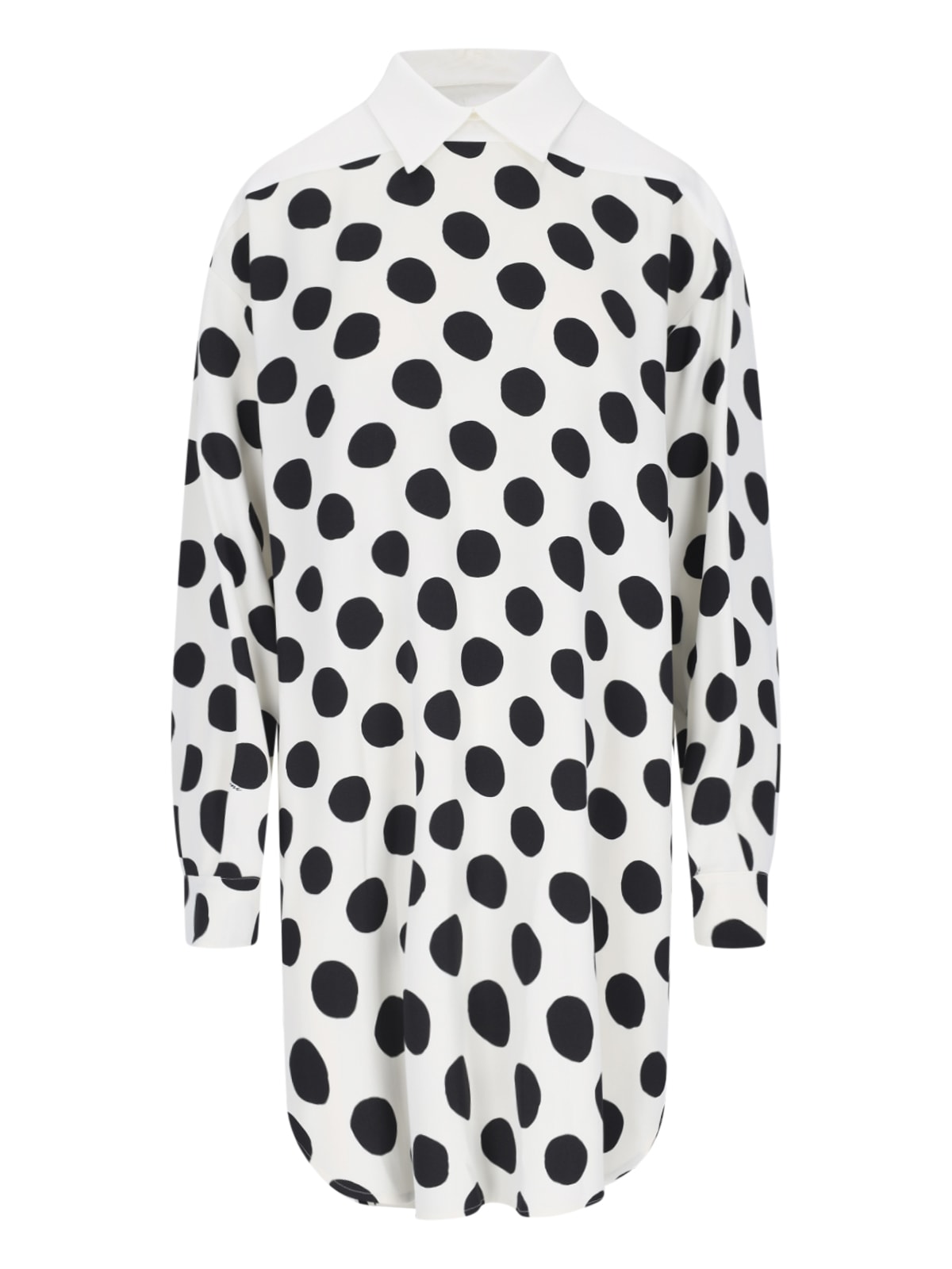 polka dot shirt dress