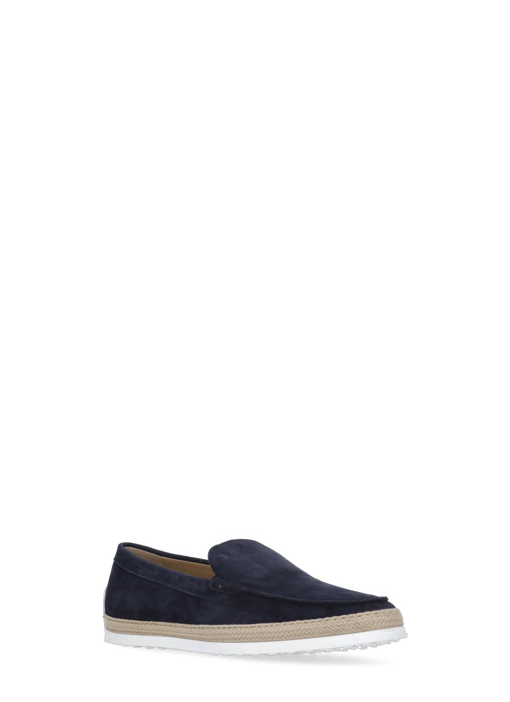 【送関込】TOD'S☆suede slip-on with rafia insert Tod's Suede Slip-on With Rafia Insert | italist