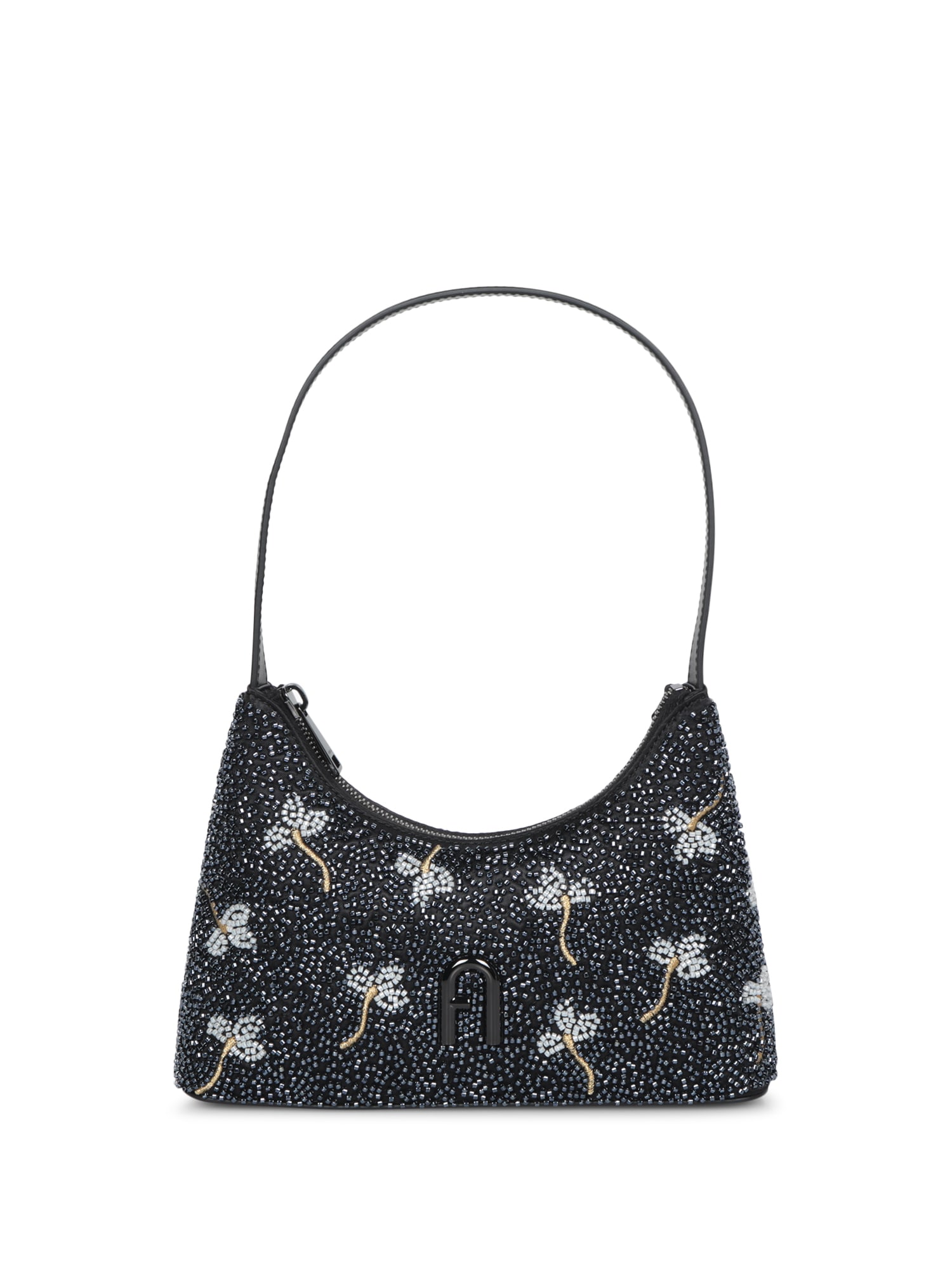 【送料&関税込】Furla Diamante Mini Embroidery Black Bag Furla Diamante Mini Embroidery Black Bag | italist