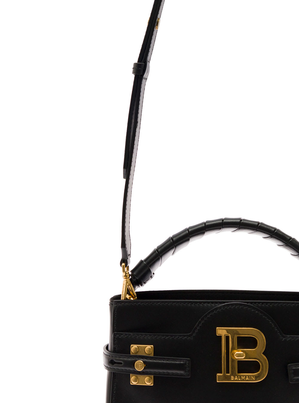 Balmain B Buzz Python-Embossed Top-Handle Bag - ShopStyle