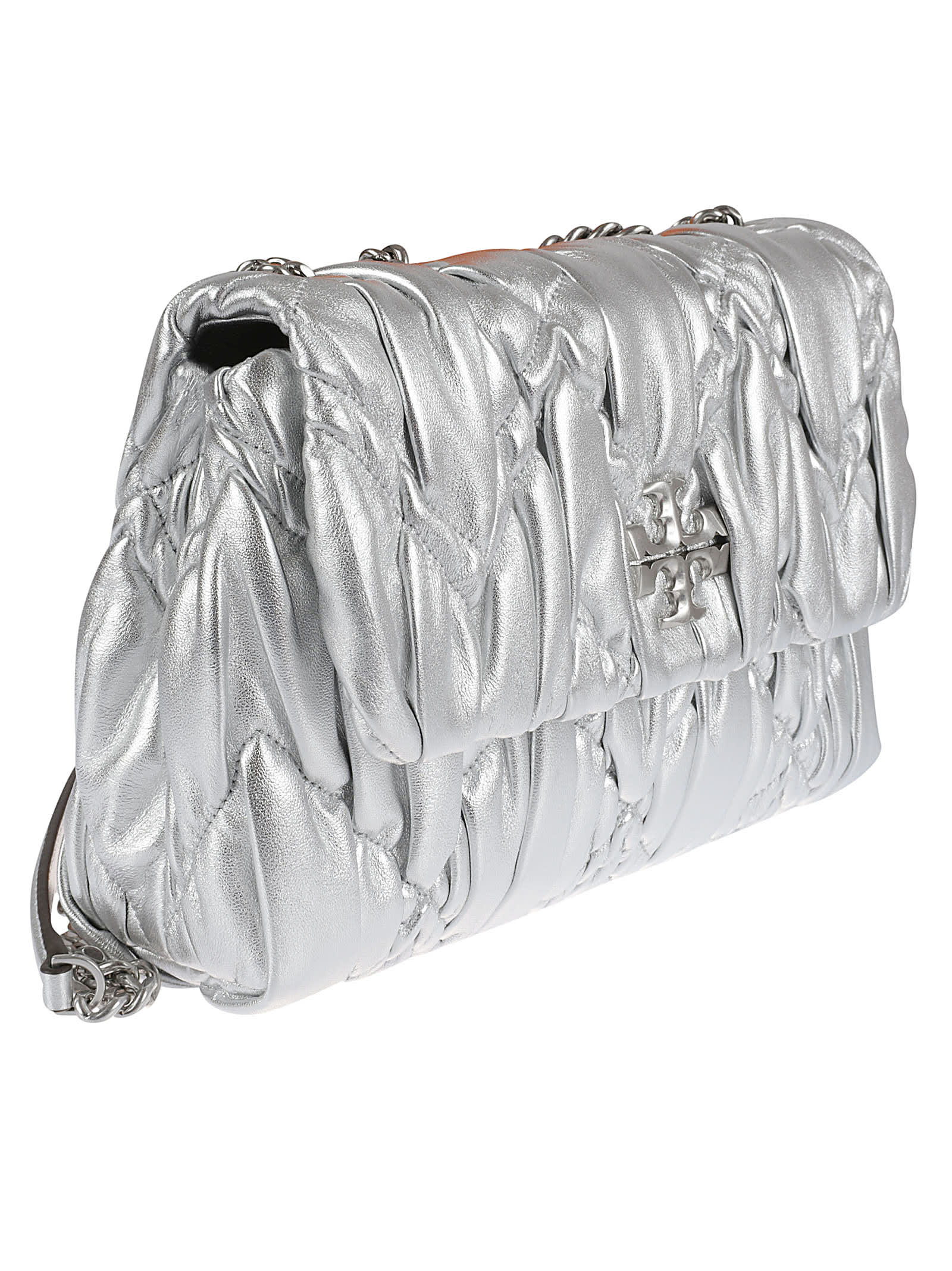 Mini Kira Diamond Ruched Flap Shoulder Bag: Women's Designer