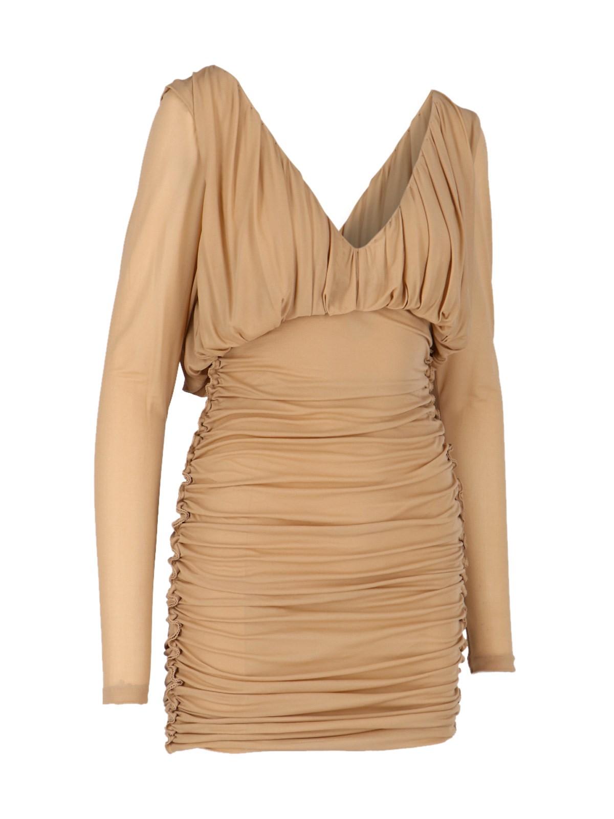 draped minidress