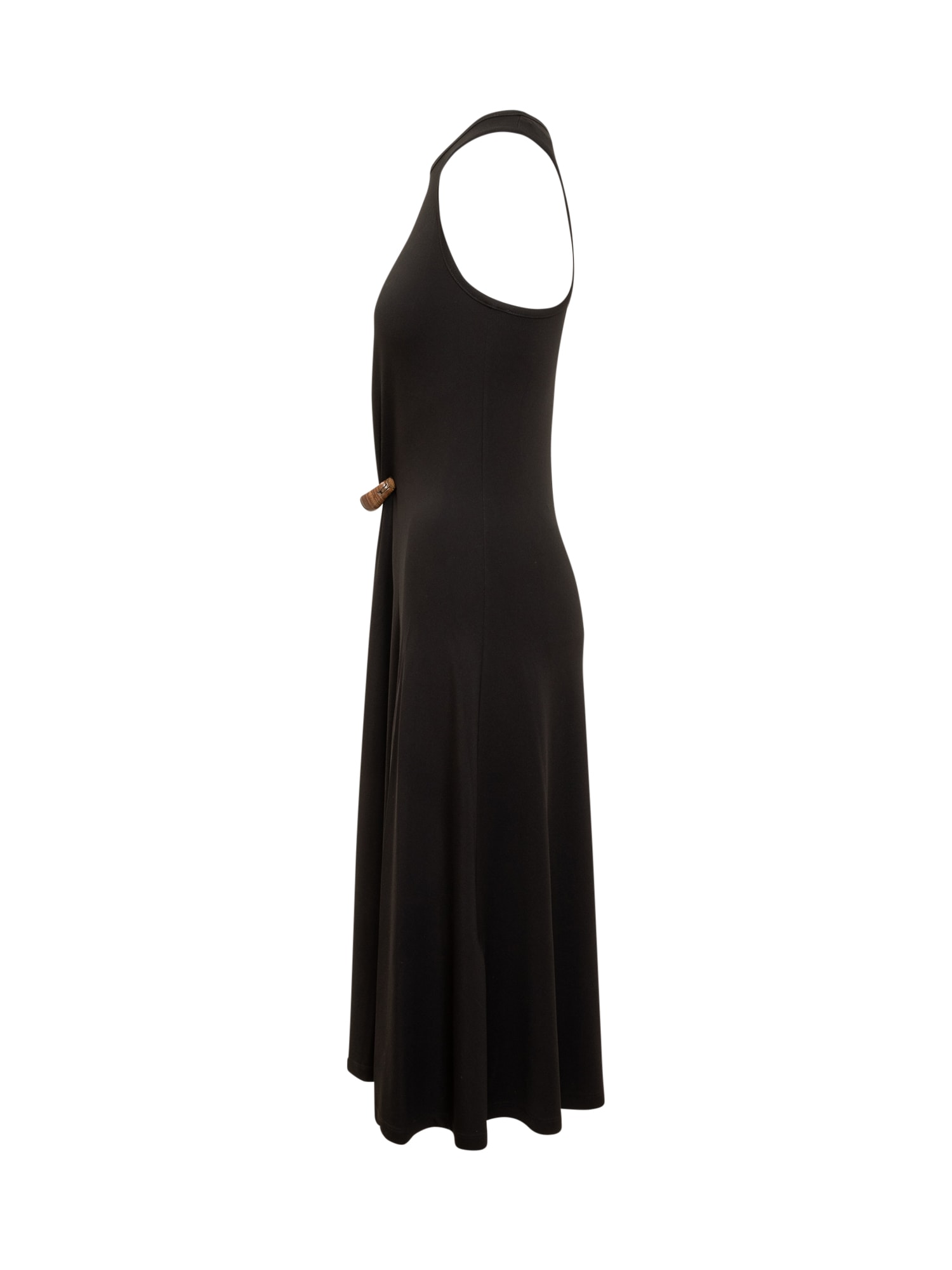 ワンピース FERRAGAMO DRESS (13F712775670 NERO) FERRAGAMO | MINI DENIM DRESS WITH FRAYED EDGES