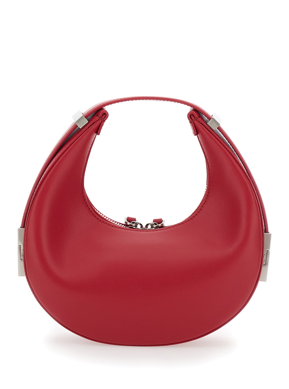 OSOI / ハンドバッグ/--/RED/無地 OSOI 'mini Toni' Red Shoulder Bag With Engraved Logo In Leather
