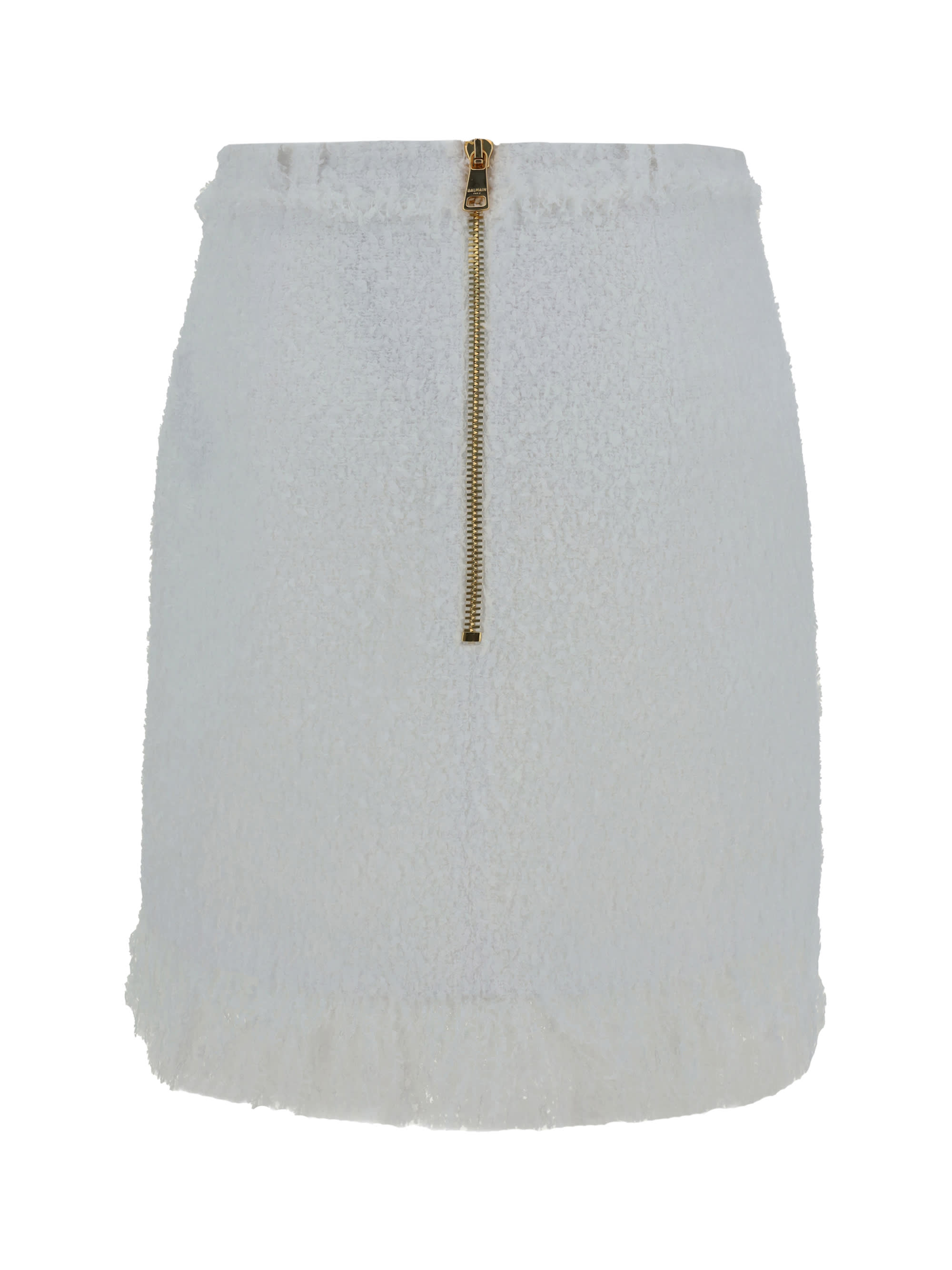 ミニスカート BALMAIN Women Skirts DF1LBA20XC670FA White Balmain Outlet: Skirt woman - White | Balmain skirt