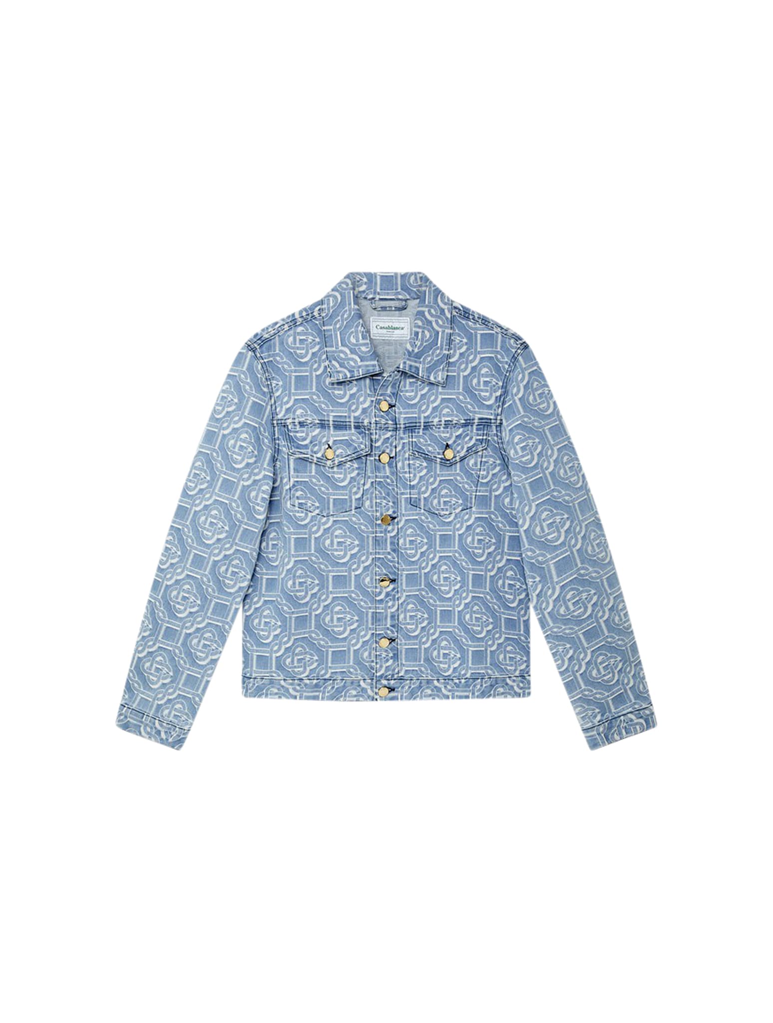 BLUE DENIM MONOGRAM X SUPREME FABRIC | KOOBOXSHOP