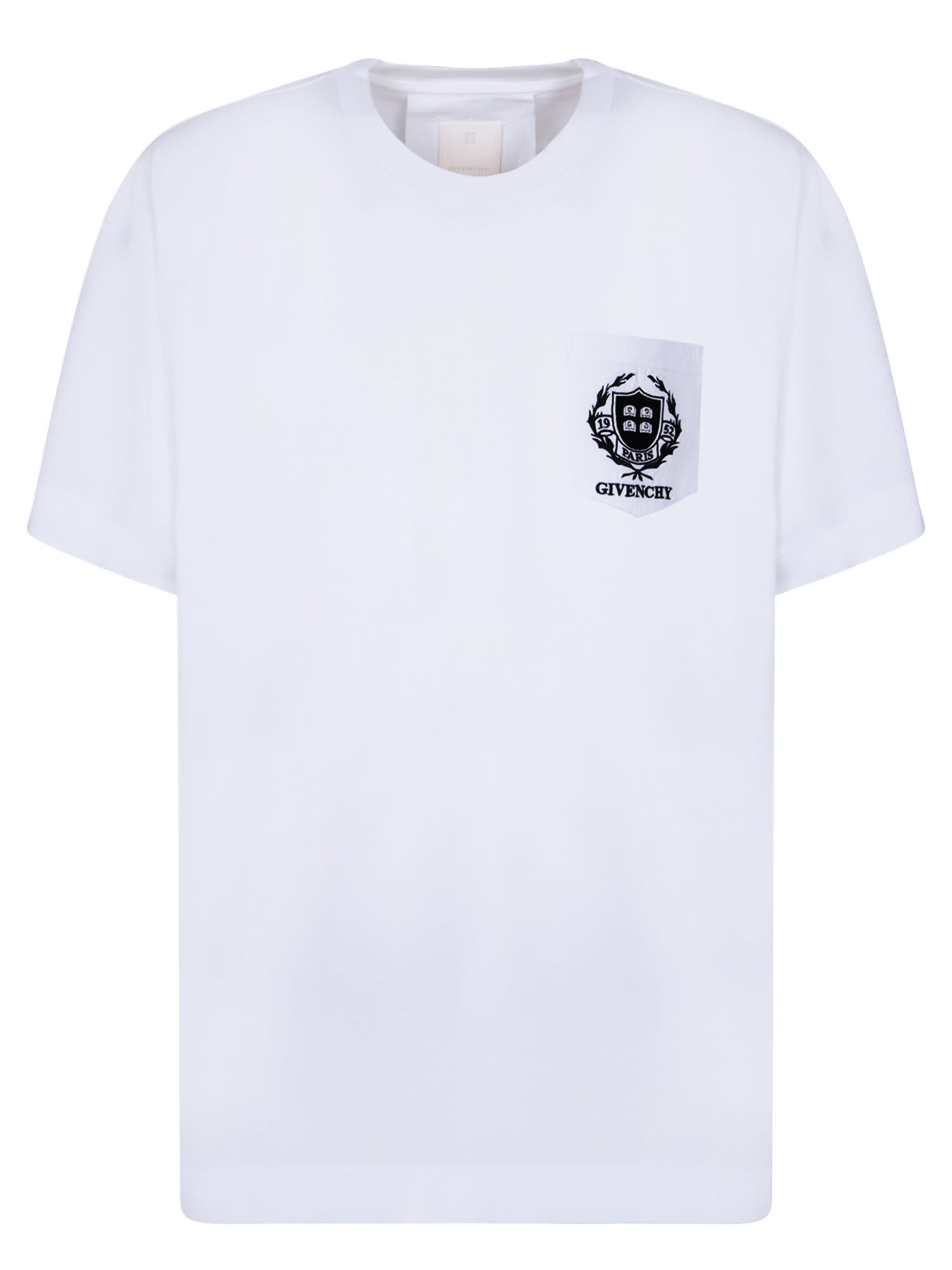 【関税込み】Givenchy ホワイト Crest Tシャツ Givenchy Crest White T-shirt | italist