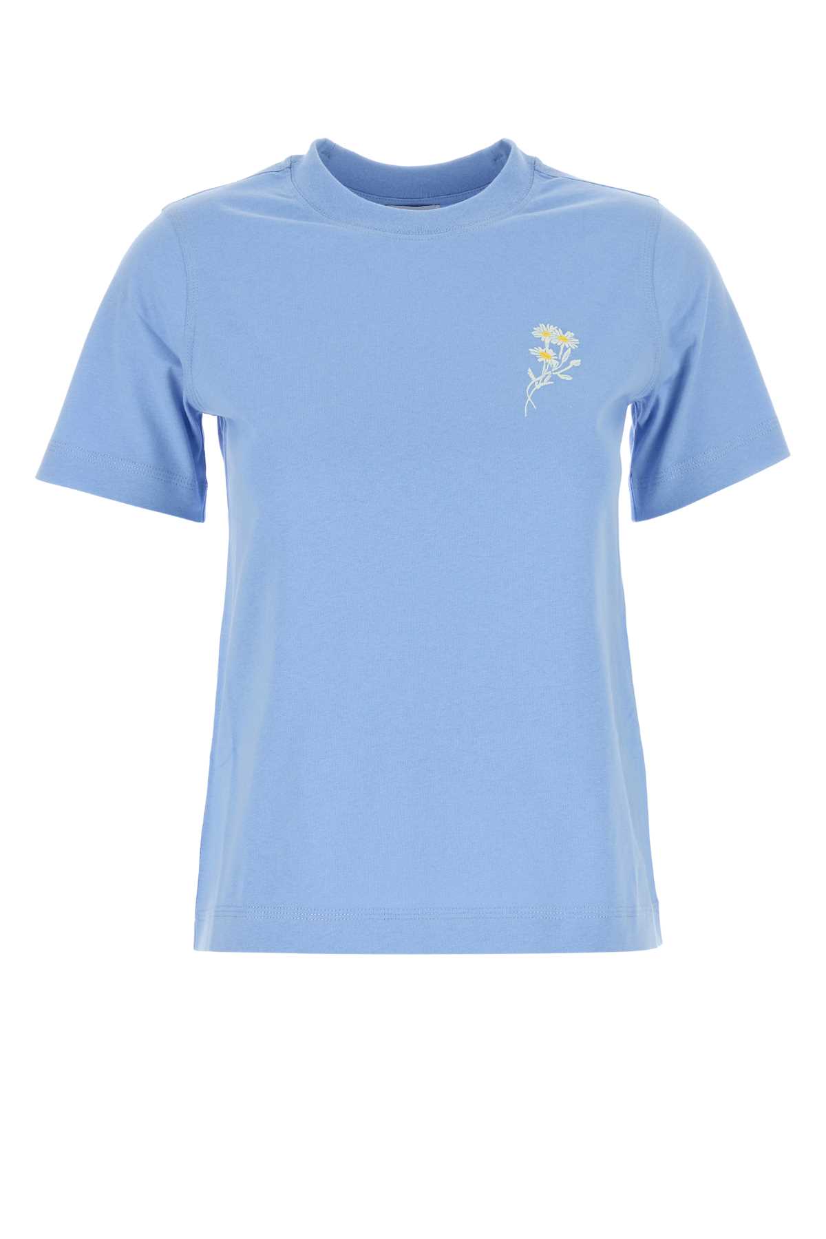 Tシャツ・カットソー BURBERRY Cerulean Blue Cotton T-Shirt Burberry Cerulean Blue Cotton T-shirt | italist