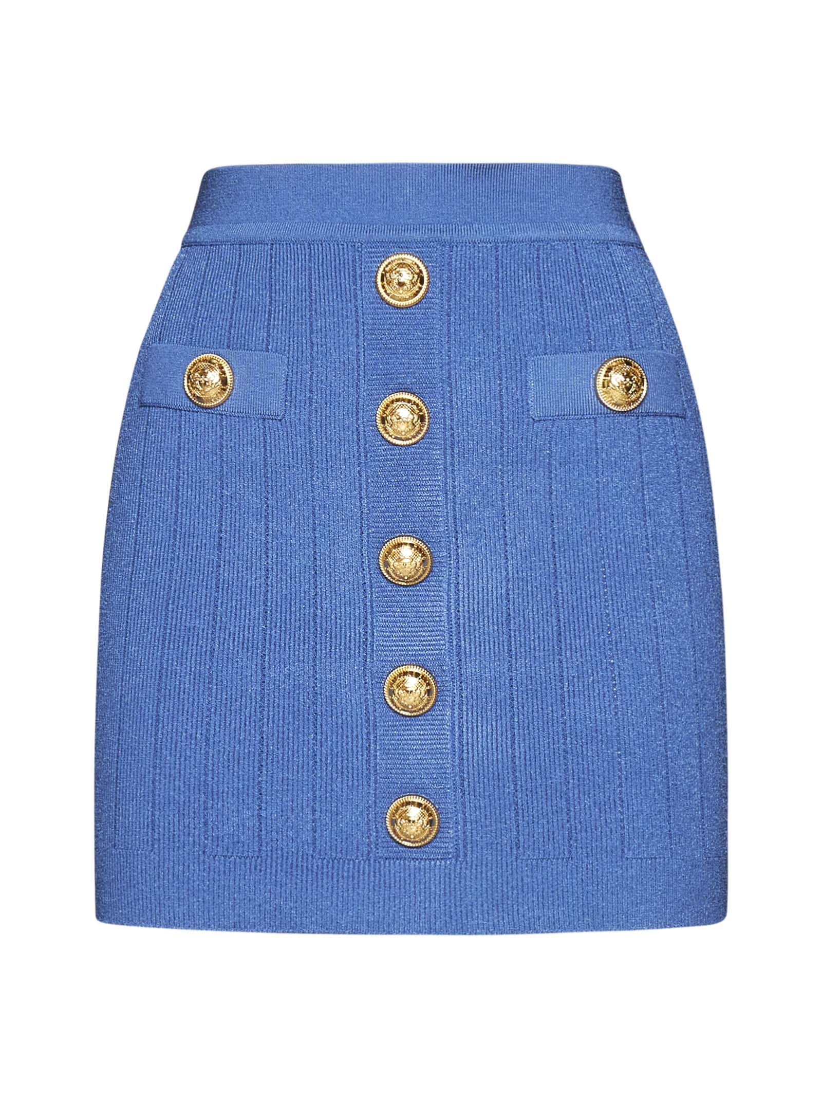 スカート BALMAIN Logo button skirt Balmain Logo Button Knit Skirt | italist