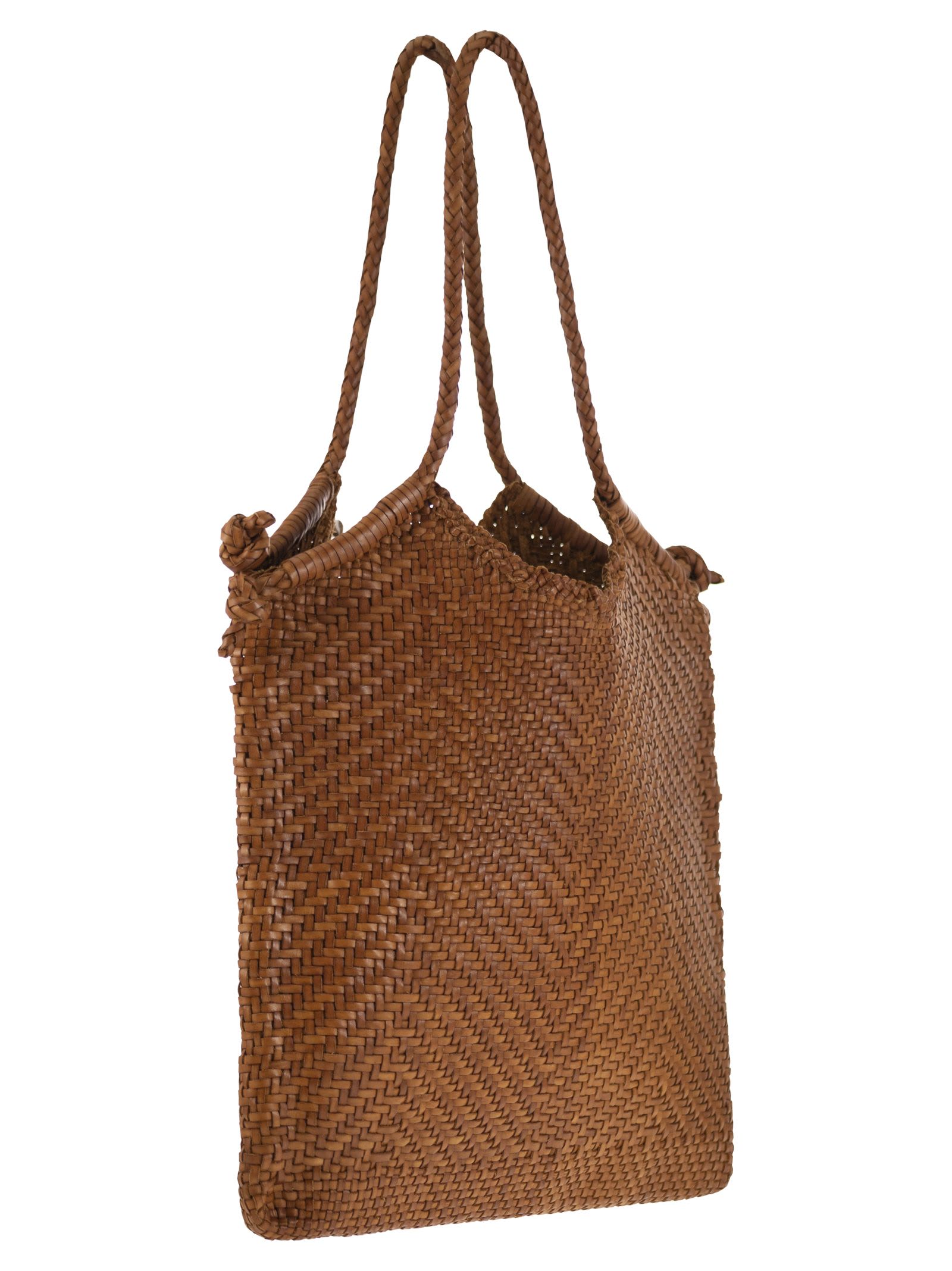 DRAGON DIFFUSION | MINGA TOTE 8149 DARK BROWN[正規品/関税込] Dragon Diffusion Minga Tote - Woven Leather Bag | italist
