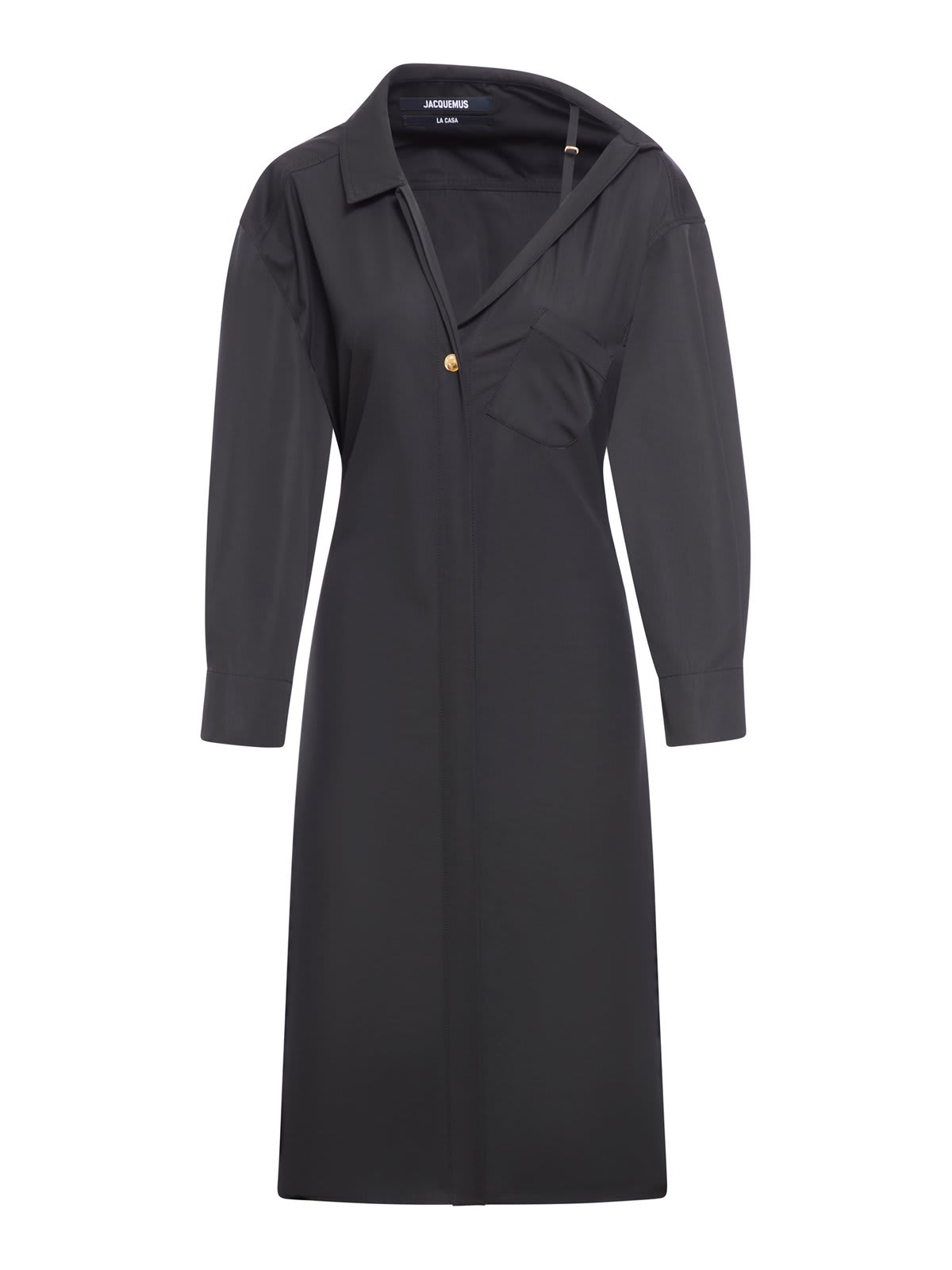 asymmetric shirt dress