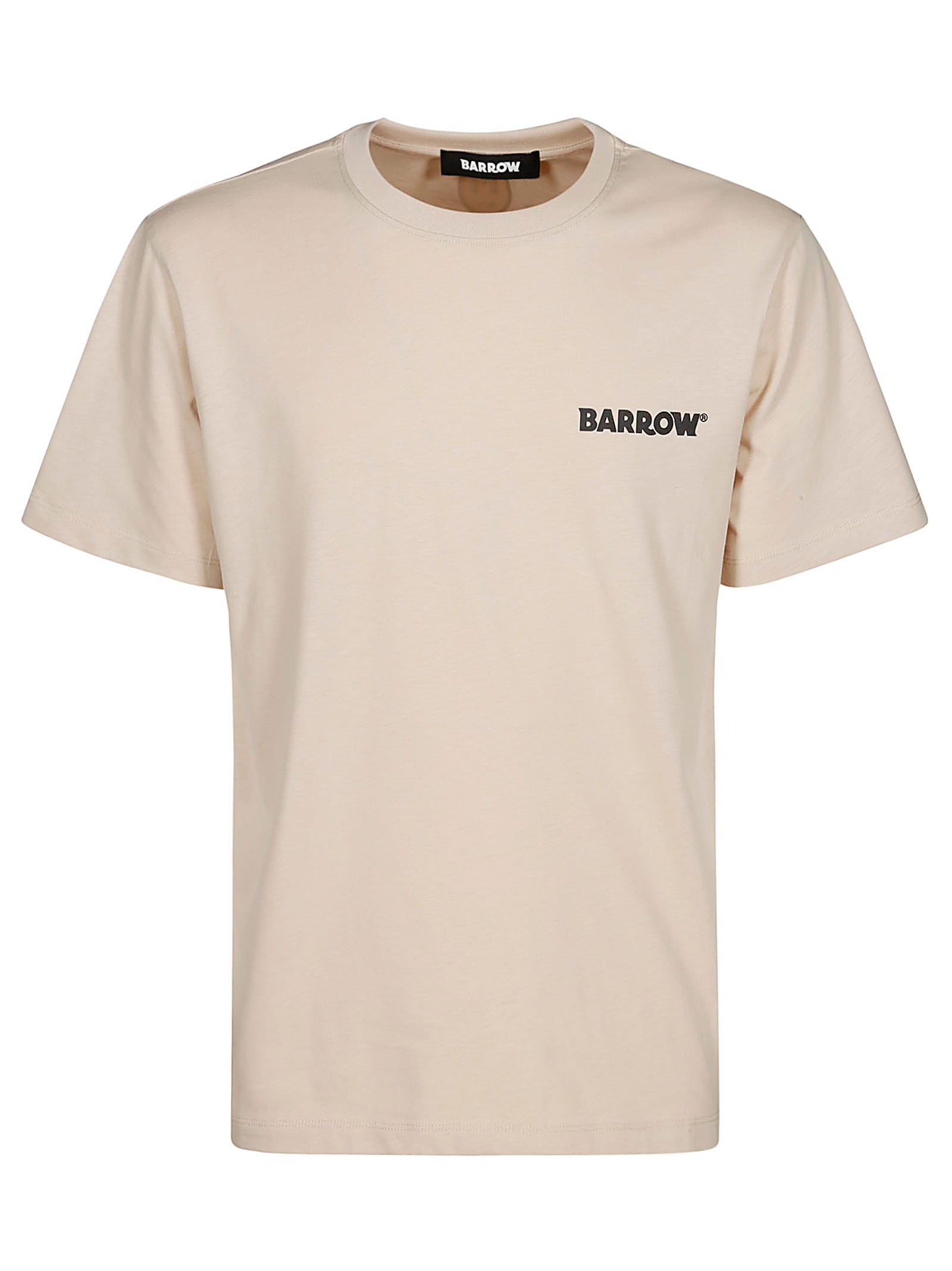 Tシャツ・カットソー BARROW Men T-shirt Beige S5BWUATH053 002 Barrow Beige T-shirt With Logo And Smile | italist