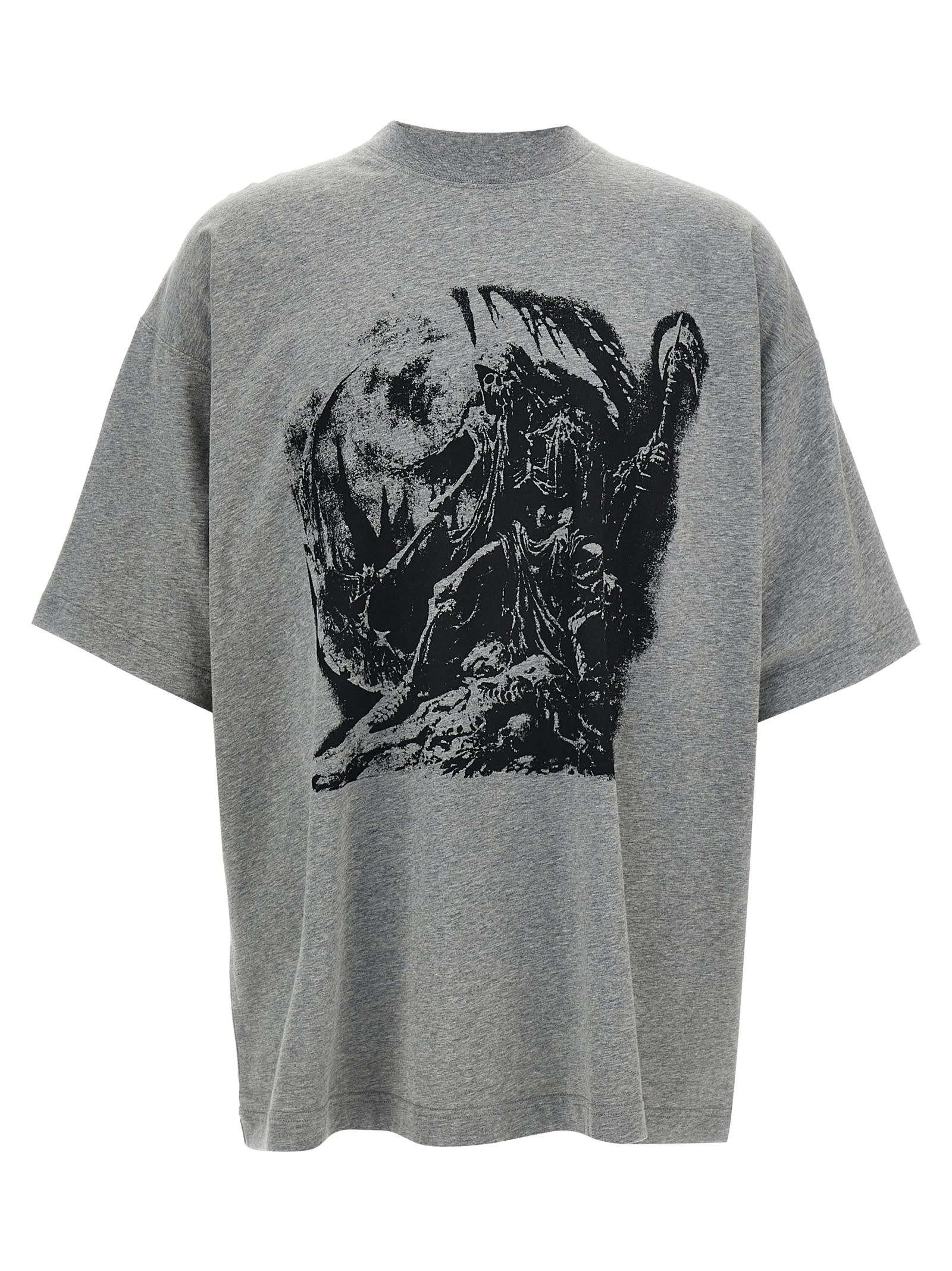 【関税込み】VETEMENTS GOTH' T-SHIRT Gray Goth Oversized T-shirt by VETEMENTS on Sale