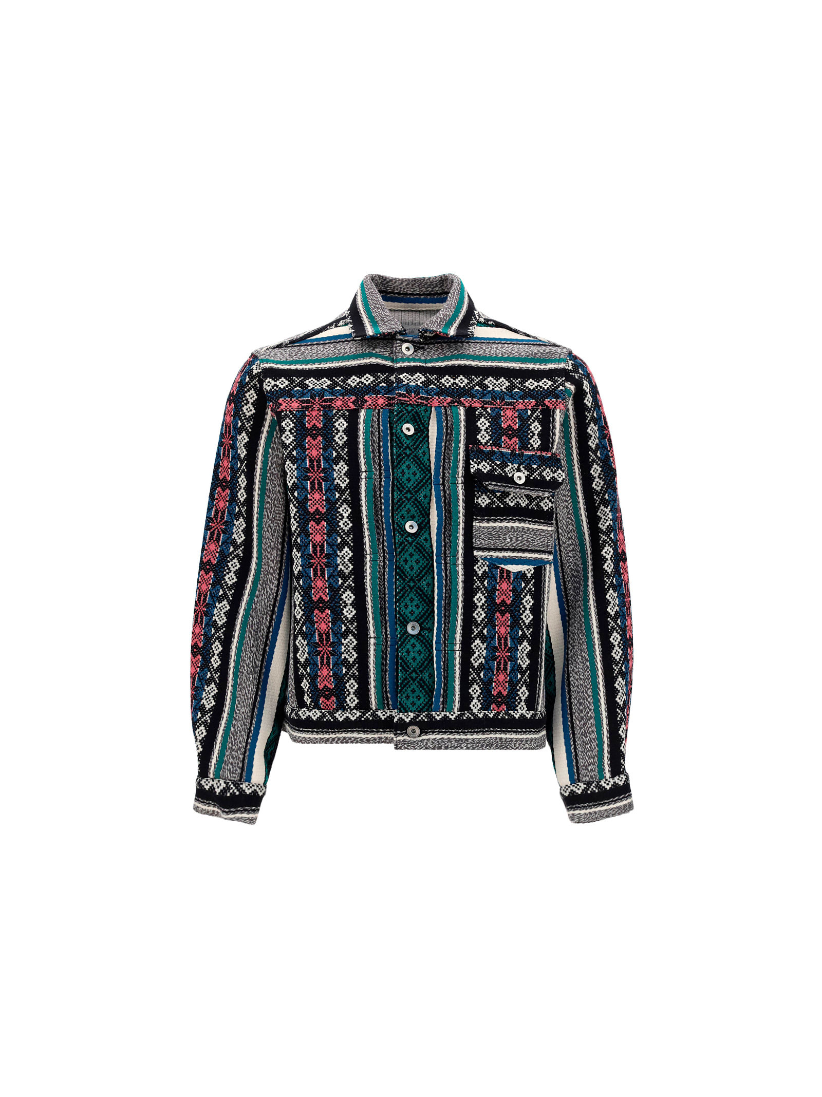 値下 2022 sacai Rug JacquardBlouson 惑星科学者 fabiolandert.com