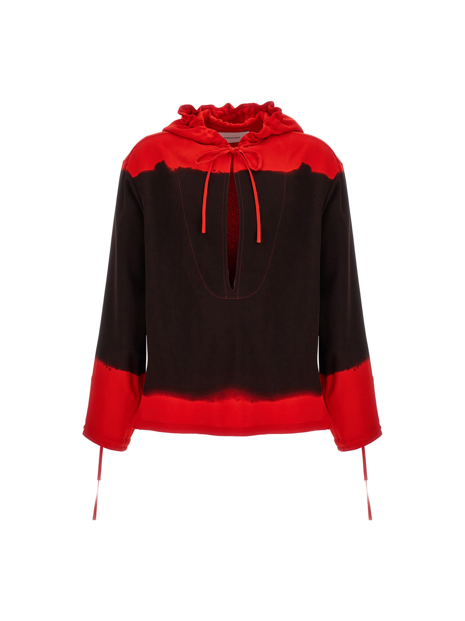 【関税込み】FERRAGAMO Hooded blouse fell off Salvatore Ferragamo Hooded Reversible Sweatshirt with Full