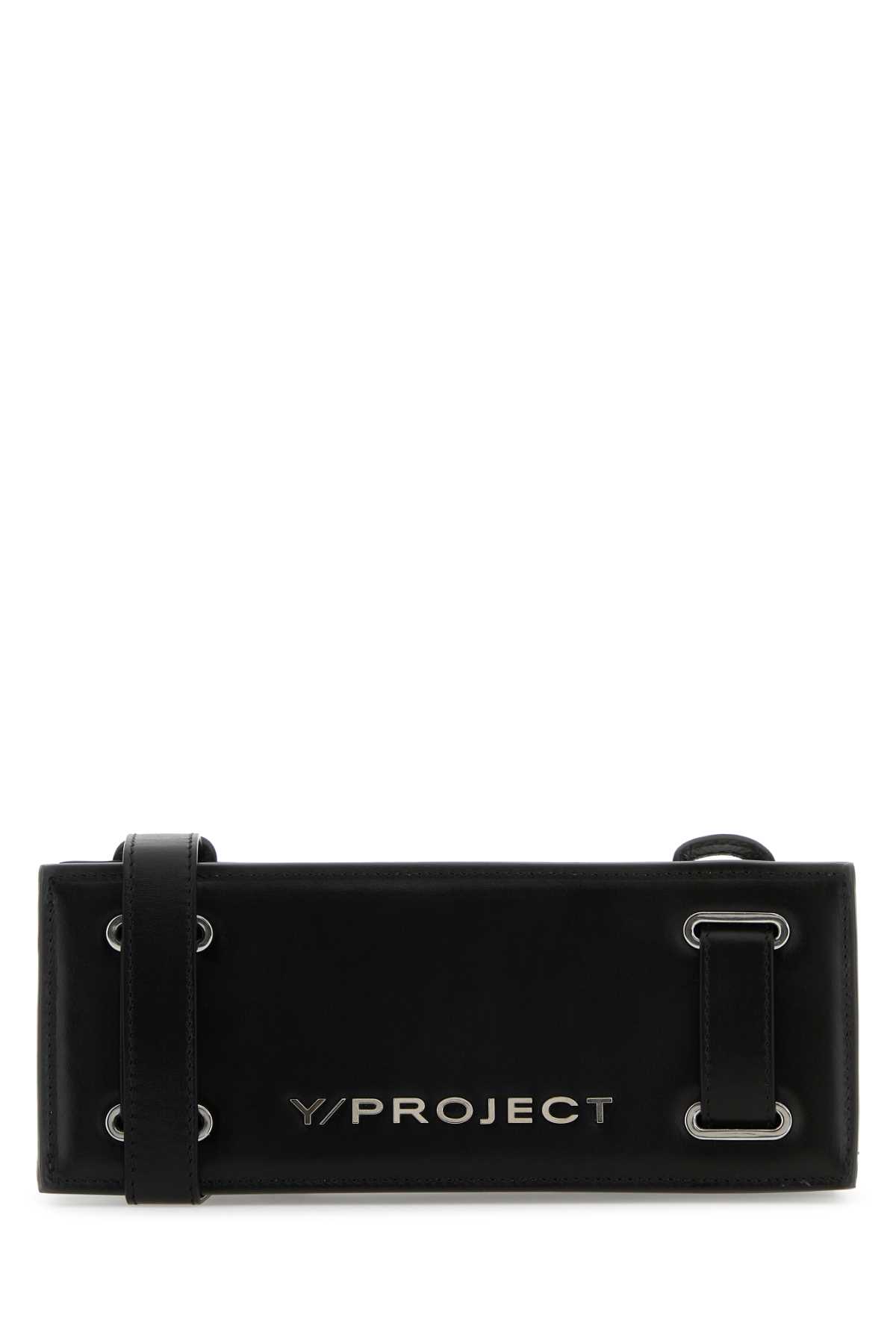財布・小物その他 Y PROJECT Black Leather Mini Crossbody Bag Y/Project Black Leather Crossbody Bag | italist