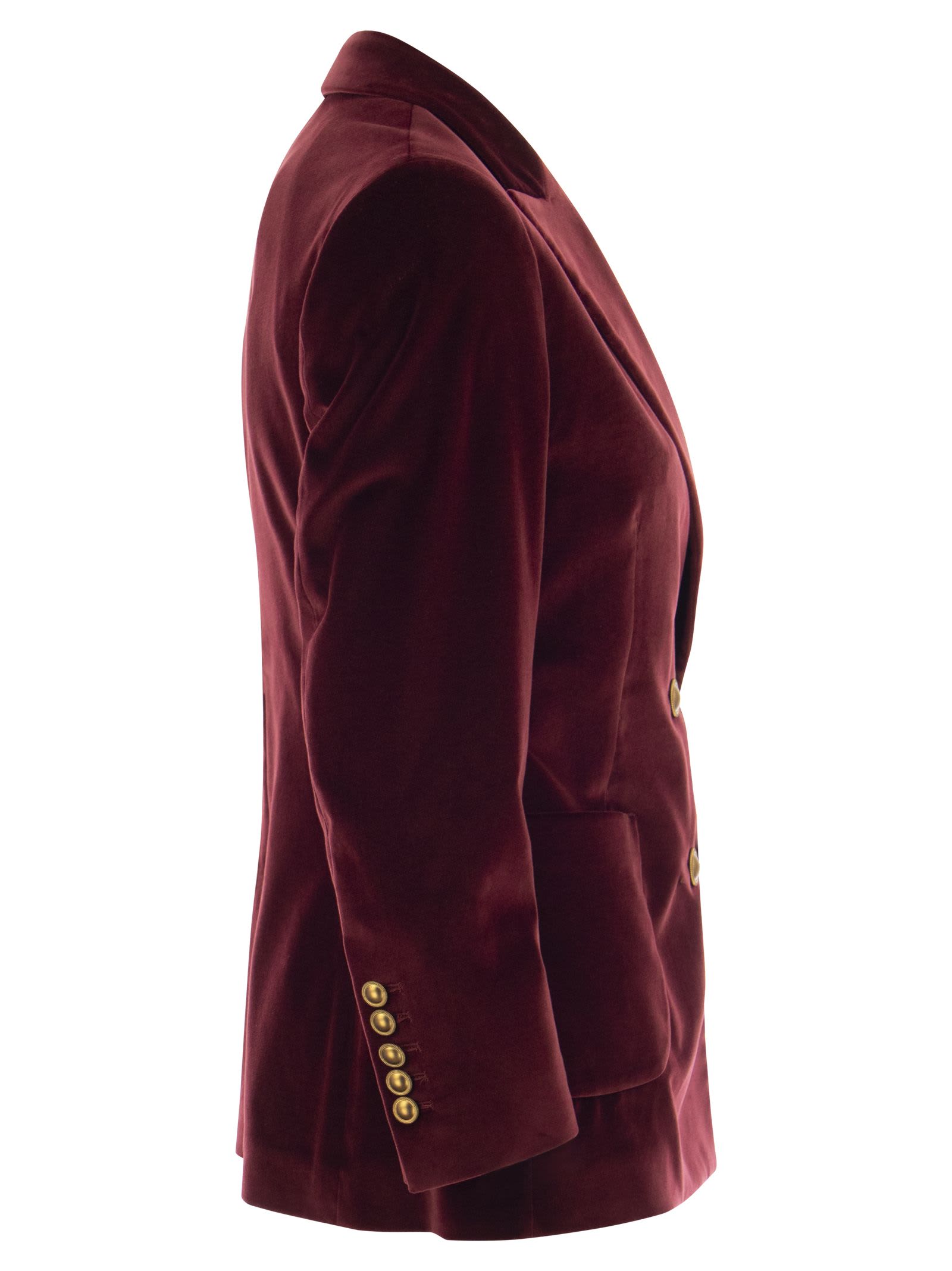 Saulina Milano Antonia - Single-breasted Velvet Jacket